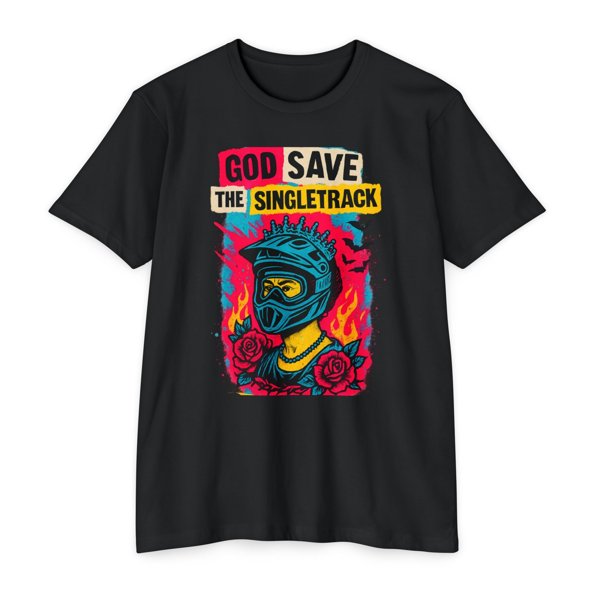 God Save The Singletrack - Men's Jersey Tee for Mountain Bikers