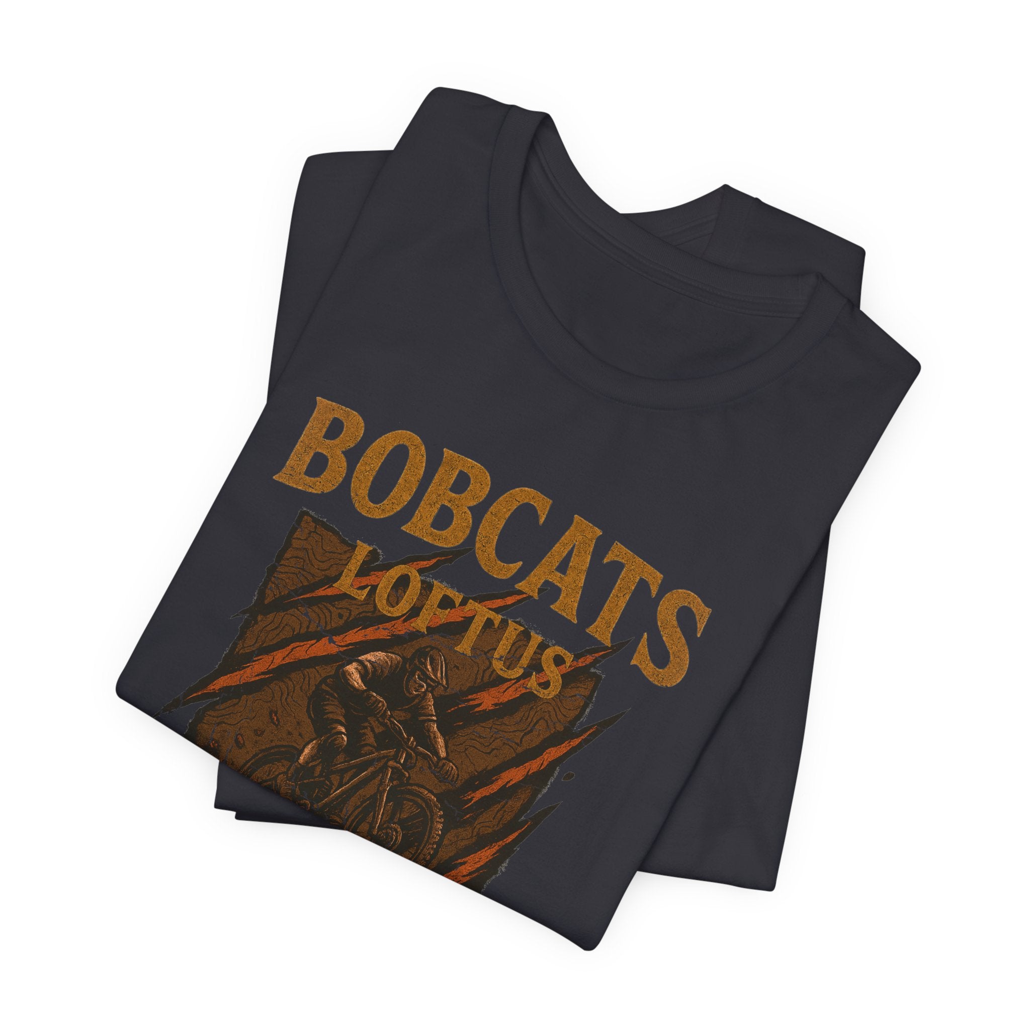 Bobcats Clawed & Shredded Men's Jersey Tee - Perfect for MTB Enthusiasts