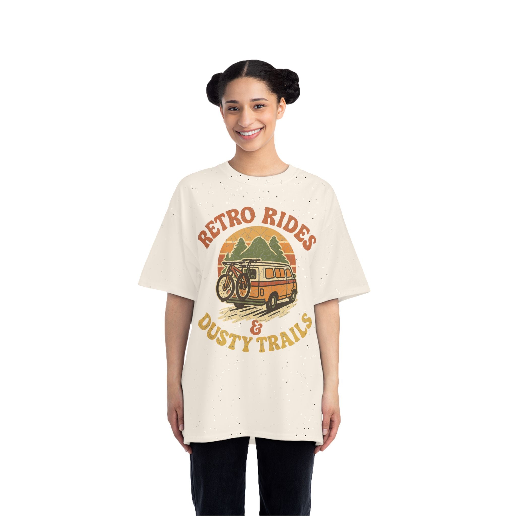Women's Retro Rides Graphic T-Shirt for MTB Lovers