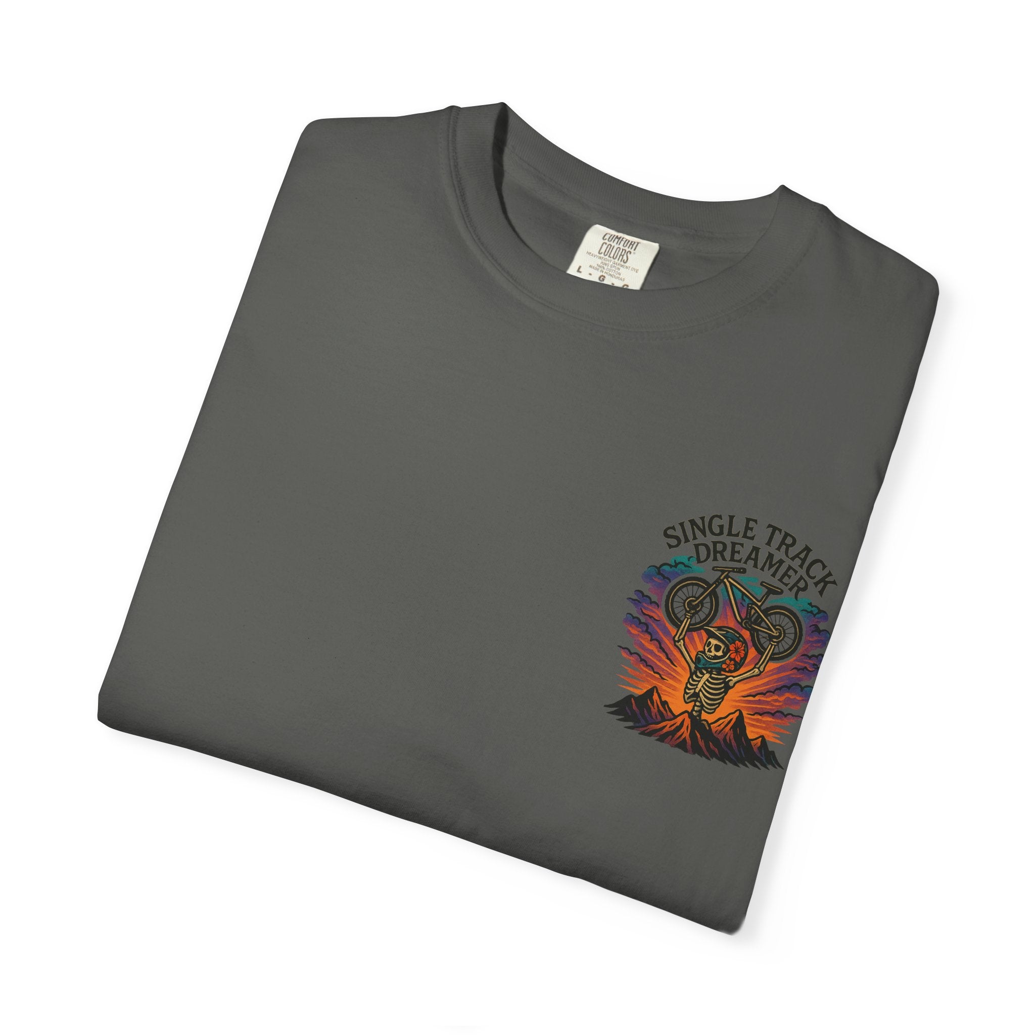 Skeleton Summit MTB Tee – Men's Garment-Dyed | Single Track Dreamer