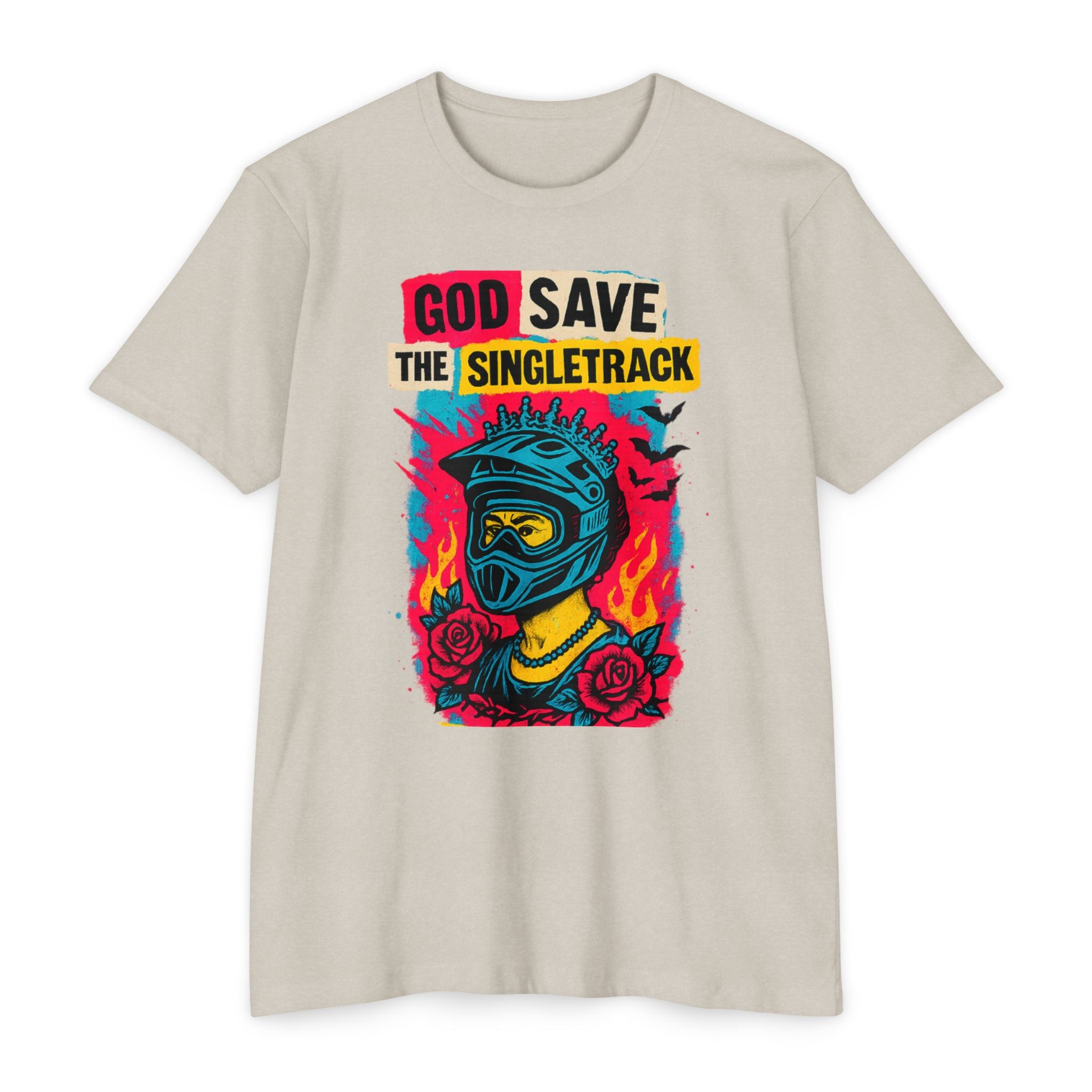 God Save The Singletrack - Men's Jersey Tee for Mountain Bikers