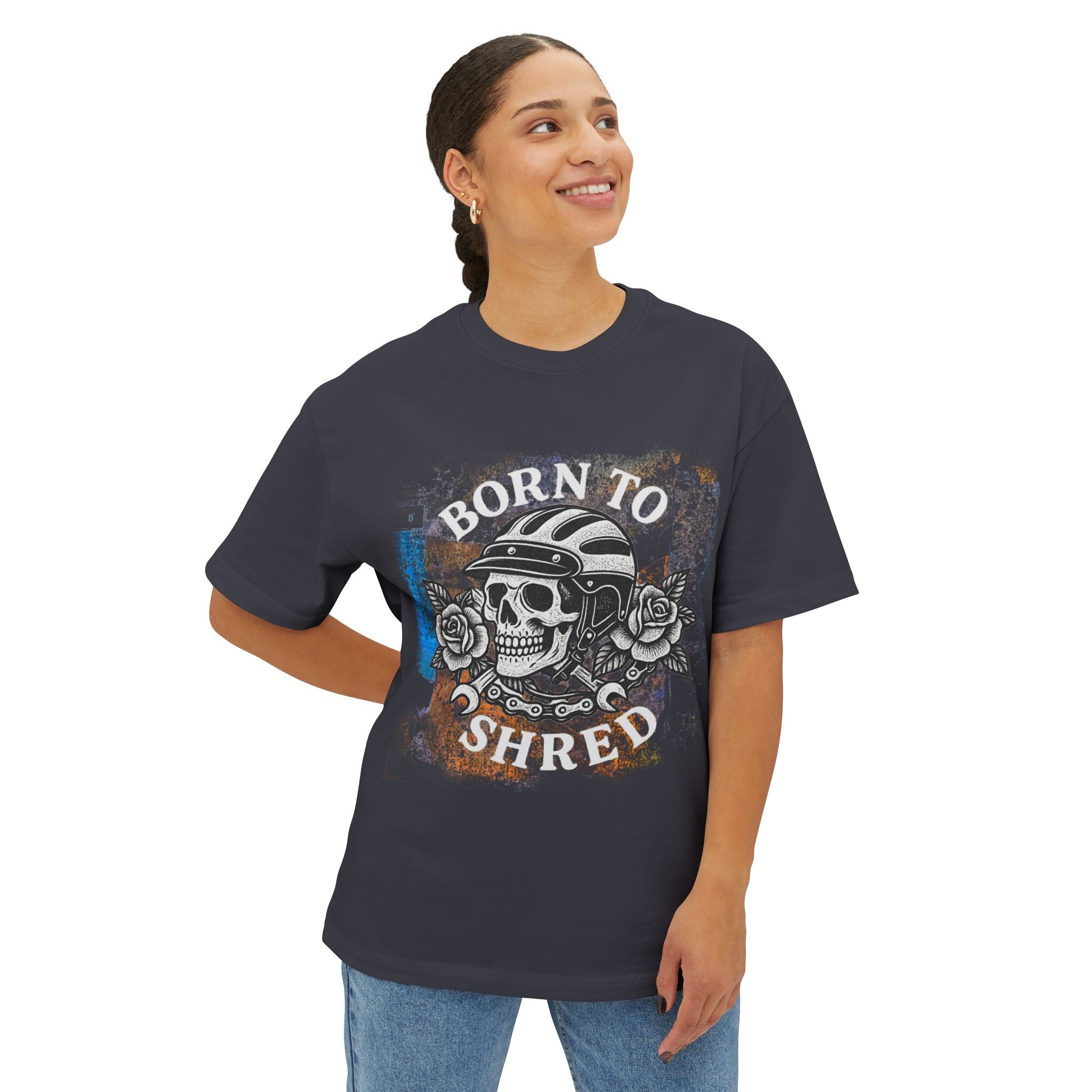Born to Shred Oversized Skull Women's Tee