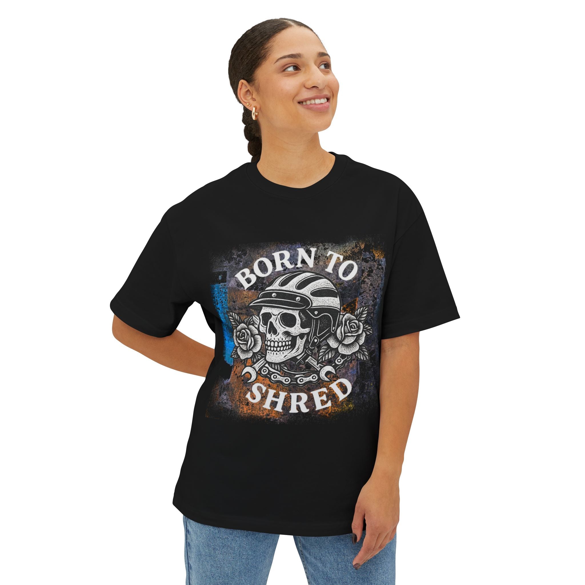 Born to Shred Oversized Skull Women's Tee
