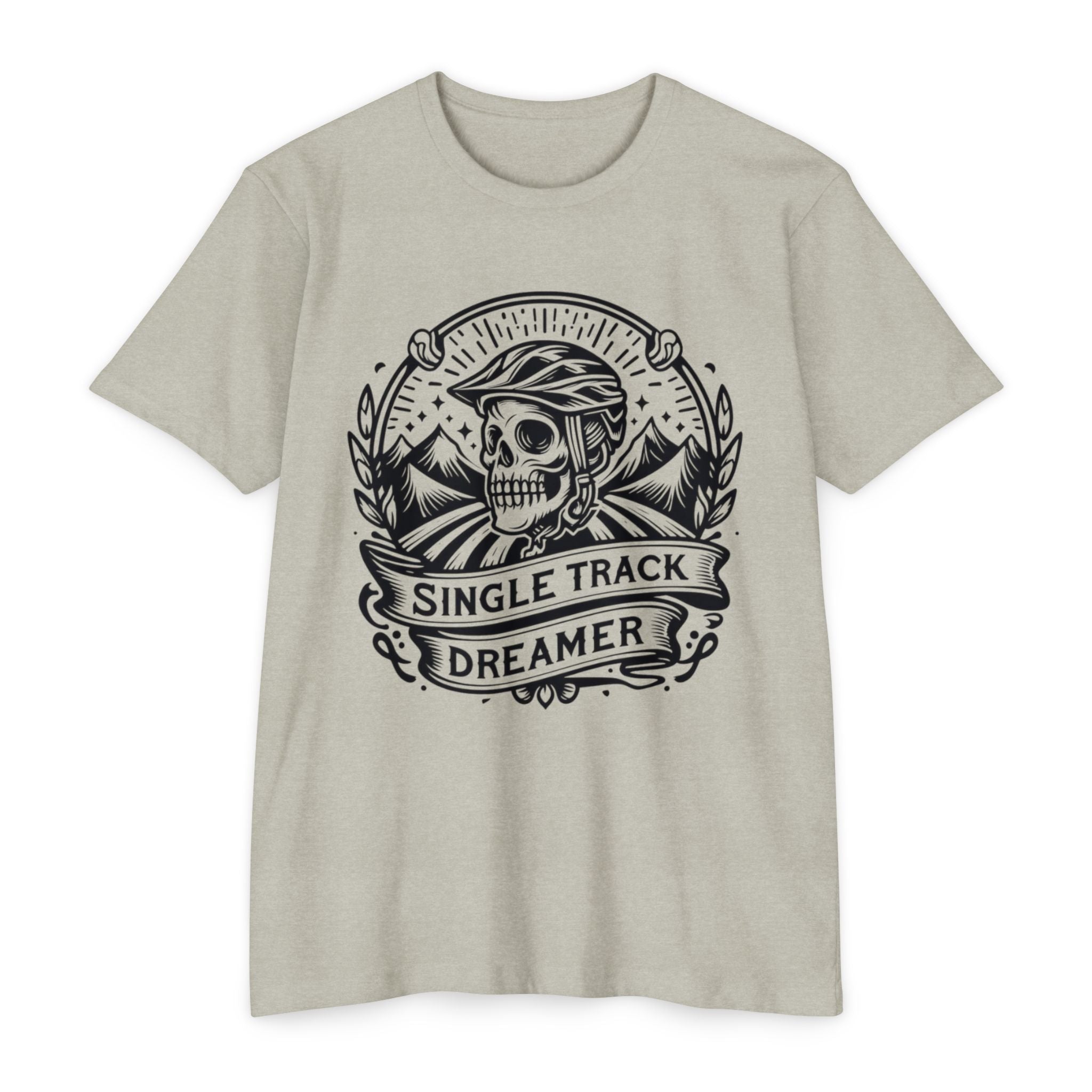 Skull Mountain Bike T-Shirt – Single Track Dreamer MTB Tee