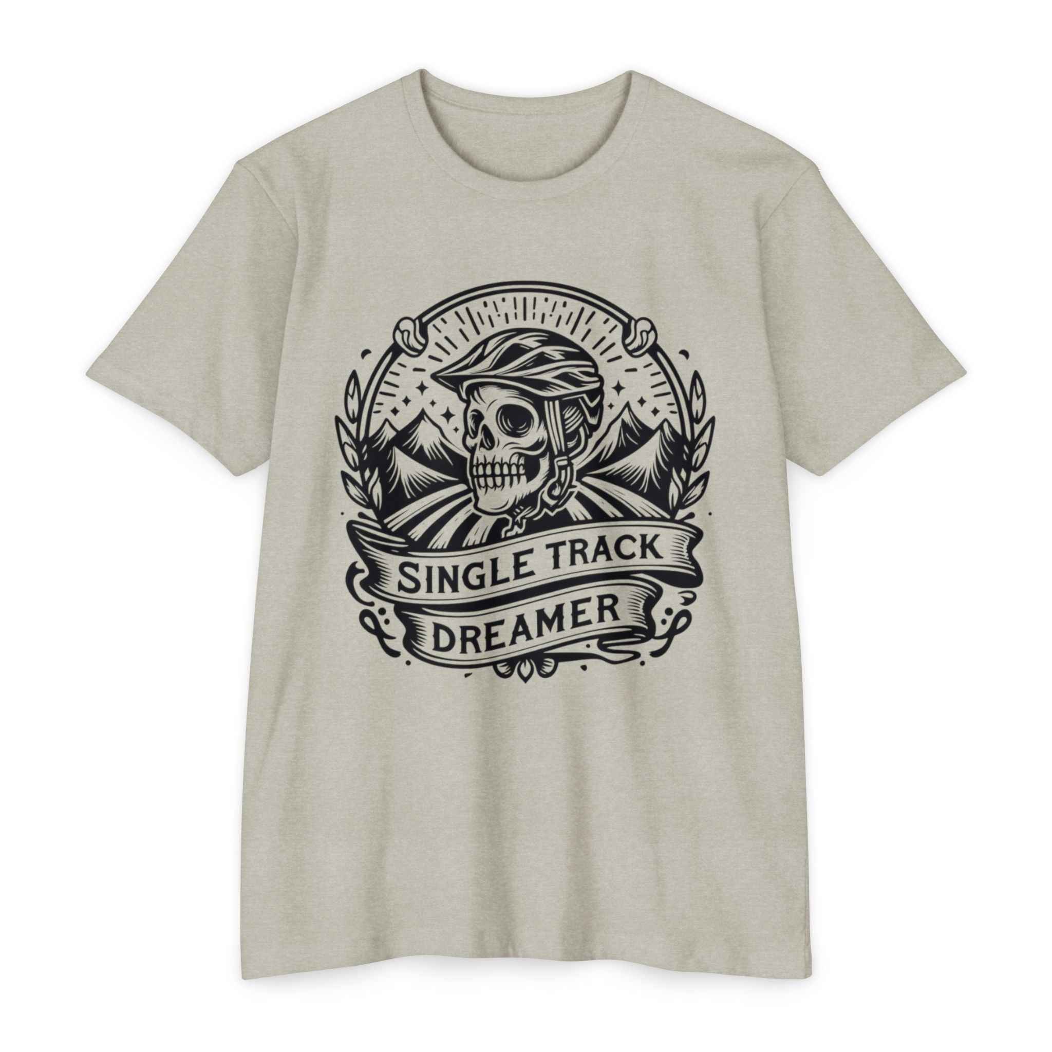 Skull Mountain Bike T-Shirt – Single Track Dreamer MTB Tee