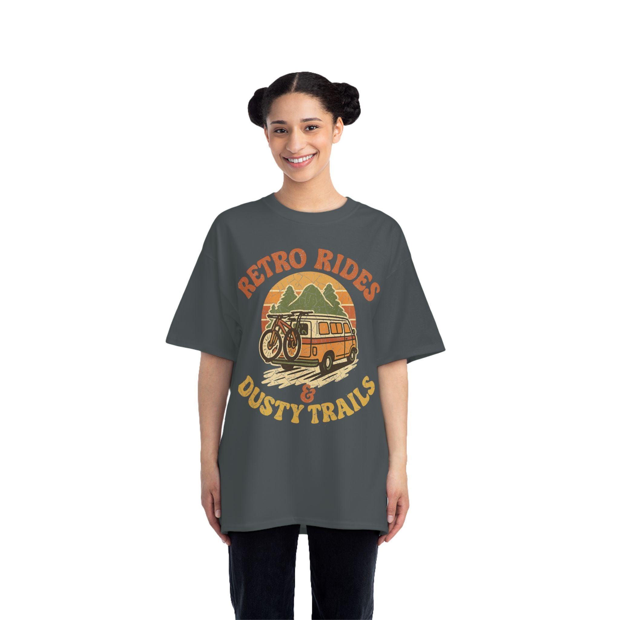 Women's Retro Rides Graphic T-Shirt for MTB Lovers