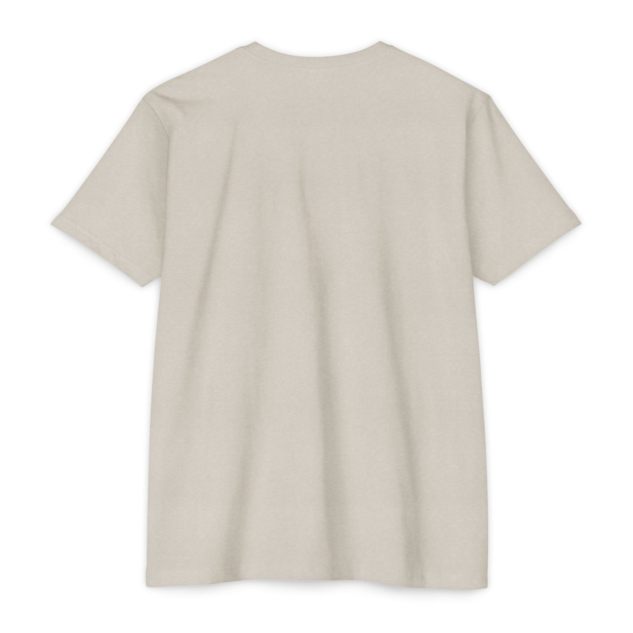 Back view of light beige Women's MTB Tee. Slim fit cotton shirt ideal for casual MTB fashion and outdoor comfort.