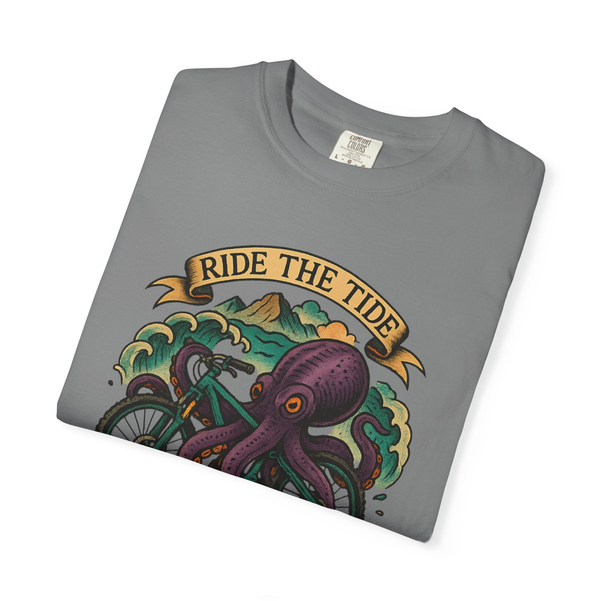 Ride the Tide – Men's Garment-Dyed T-Shirt by Single Track Dreamer