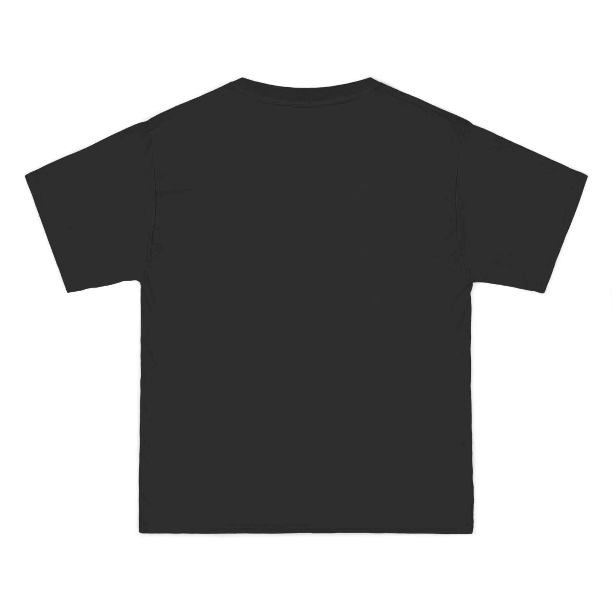 Back view of black Retro Biker Graphic Tee in soft cotton, offering a clean and versatile look for everyday adventure-inspired fashion.