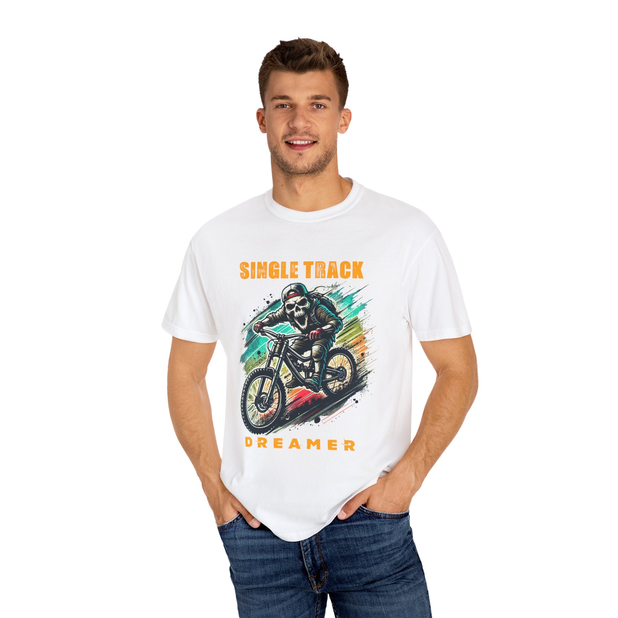 Mountain Bike Skull Men's T-shirt