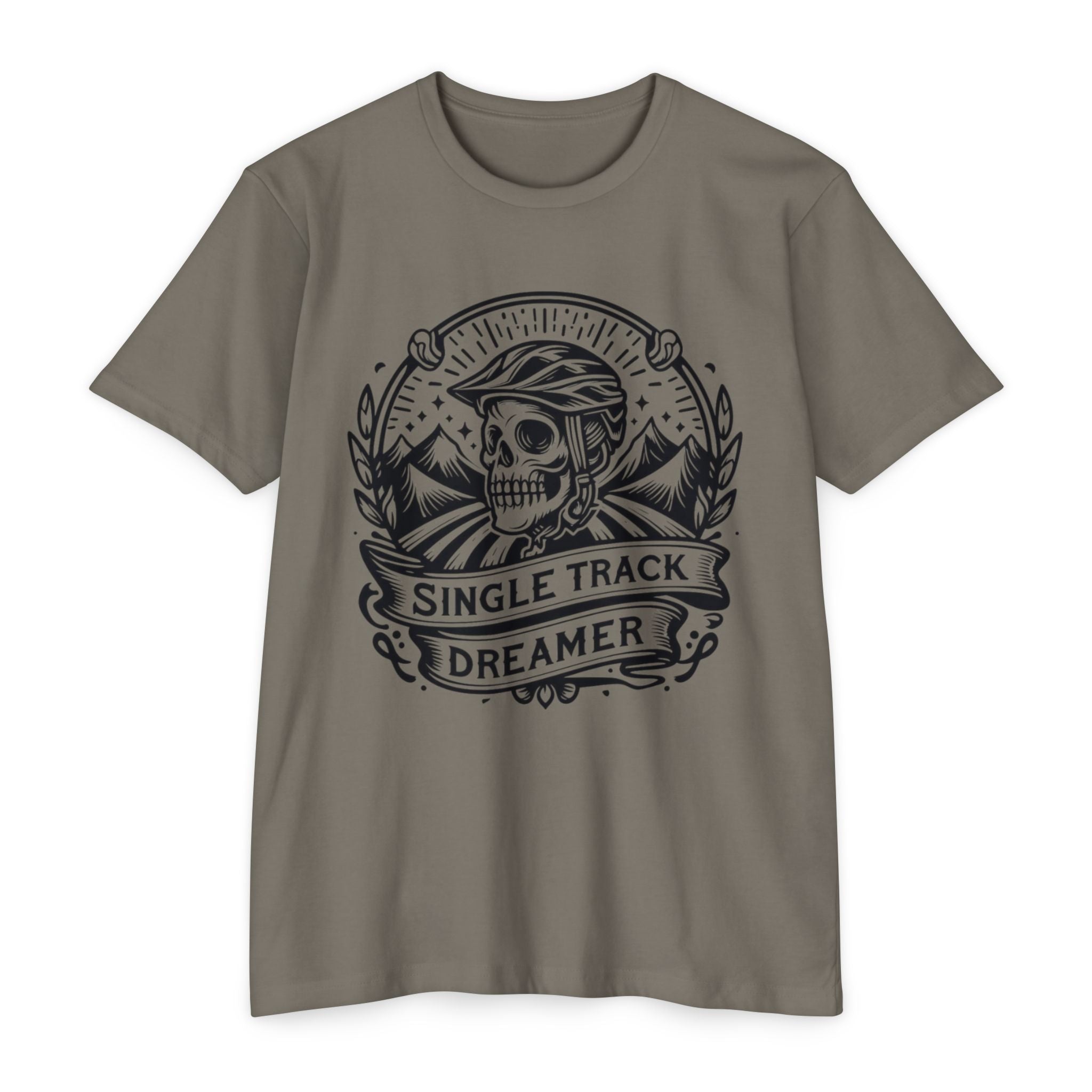 Skull Mountain Bike T-Shirt – Single Track Dreamer MTB Tee