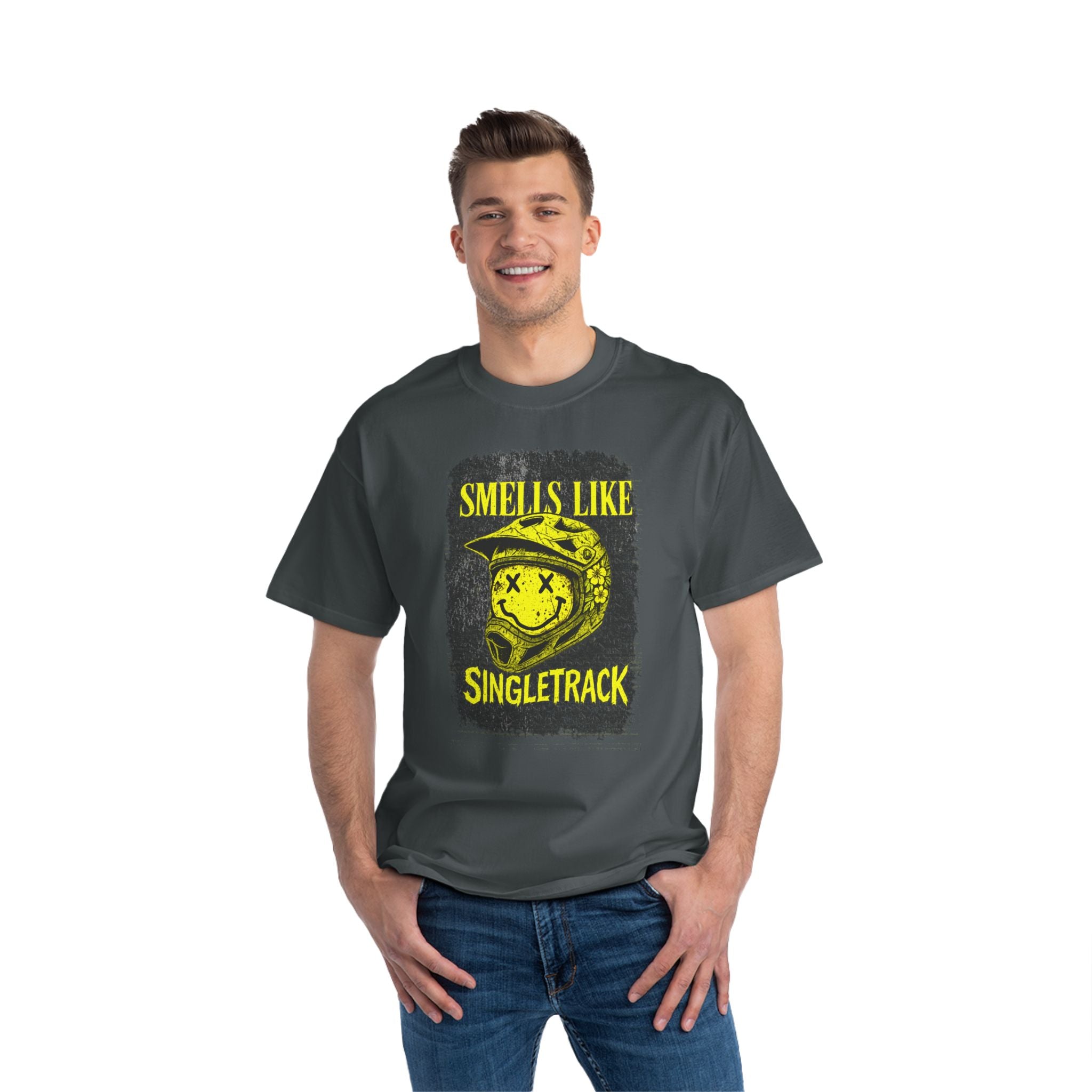 Smells Like Singletrack Mountain Biker T-Shirt