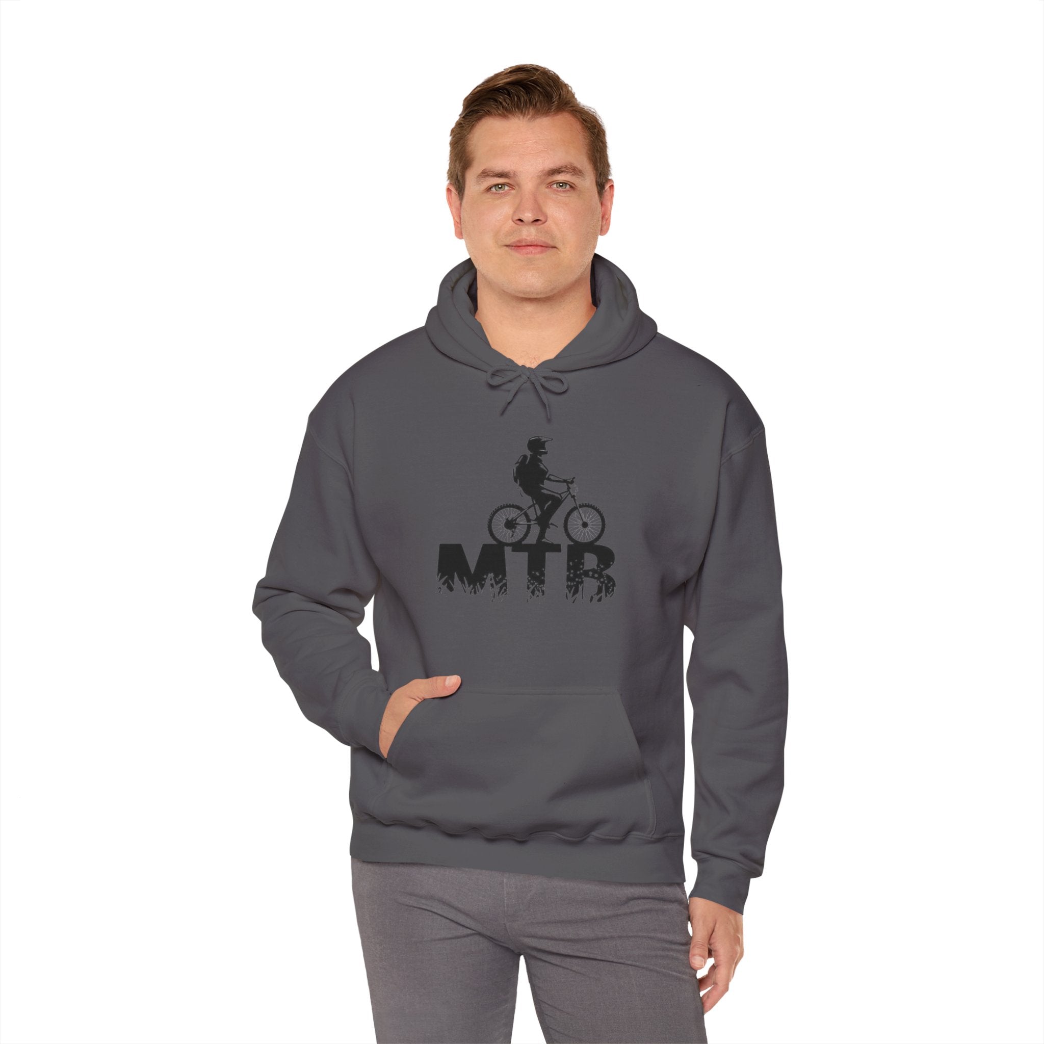 MEN'S HOODIE | MTB | WHITE/GREY/RED | S-5XL