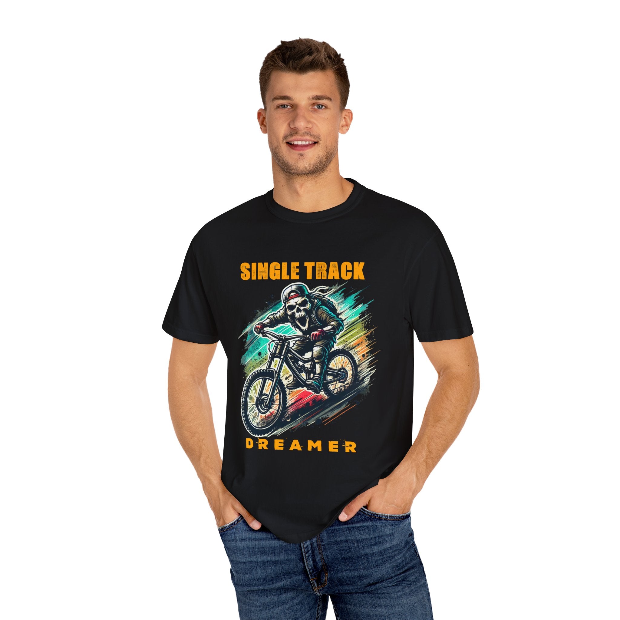 Mountain Bike Skull Men's T-shirt