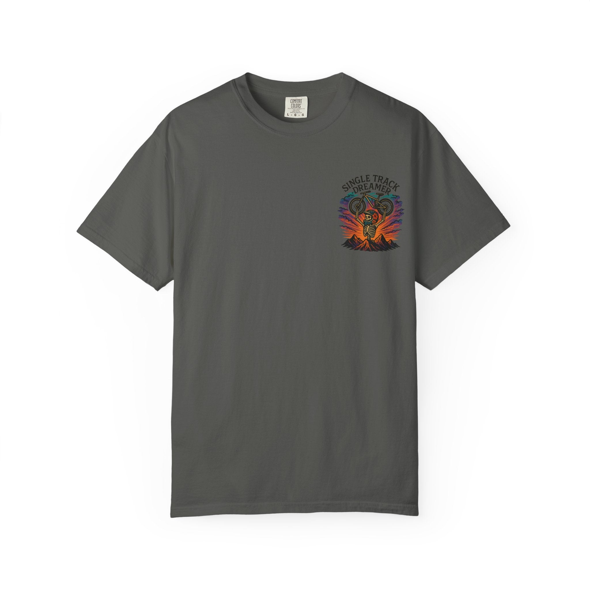 Skeleton Summit MTB Tee – Men's Garment-Dyed | Single Track Dreamer