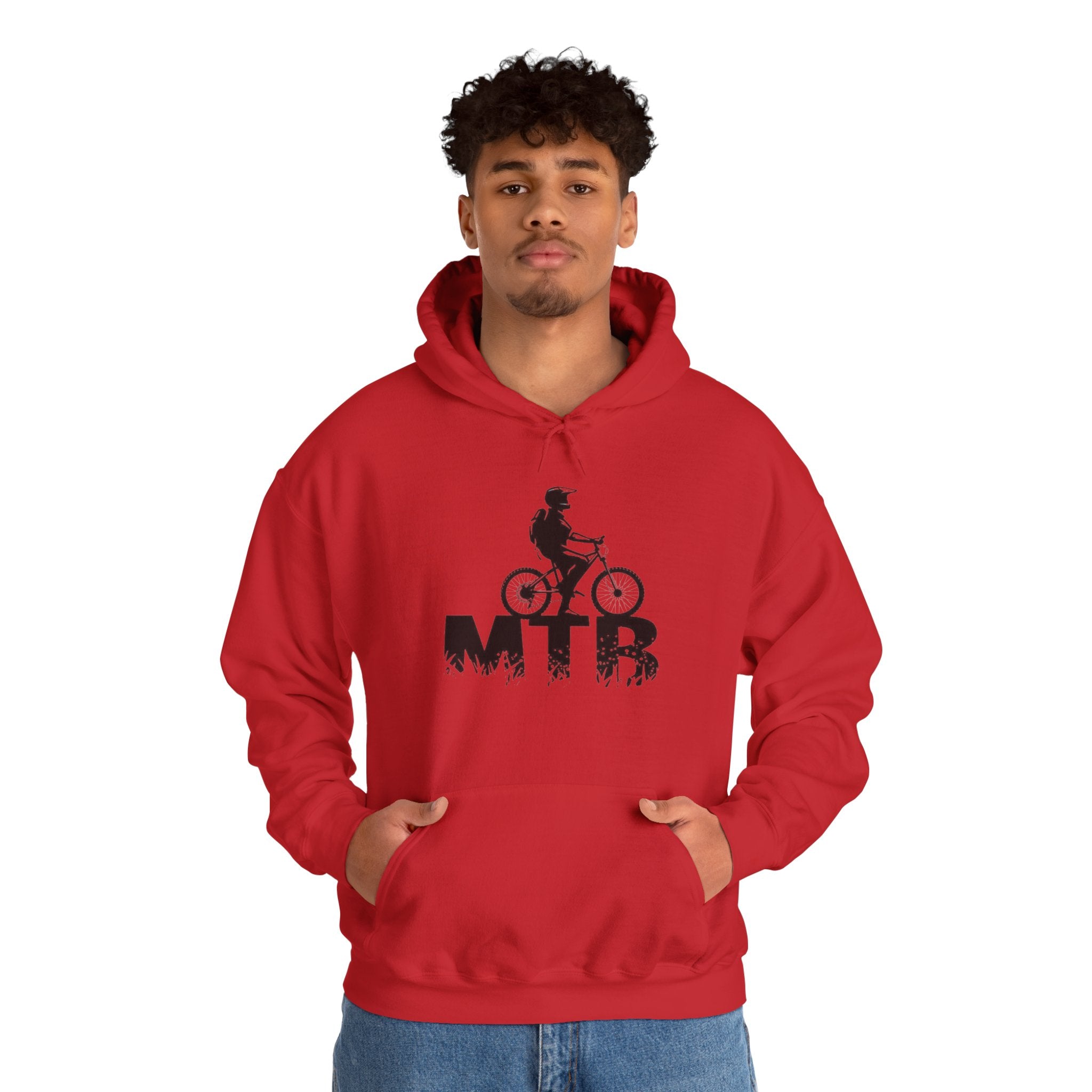 MEN'S HOODIE | MTB | WHITE/GREY/RED | S-5XL