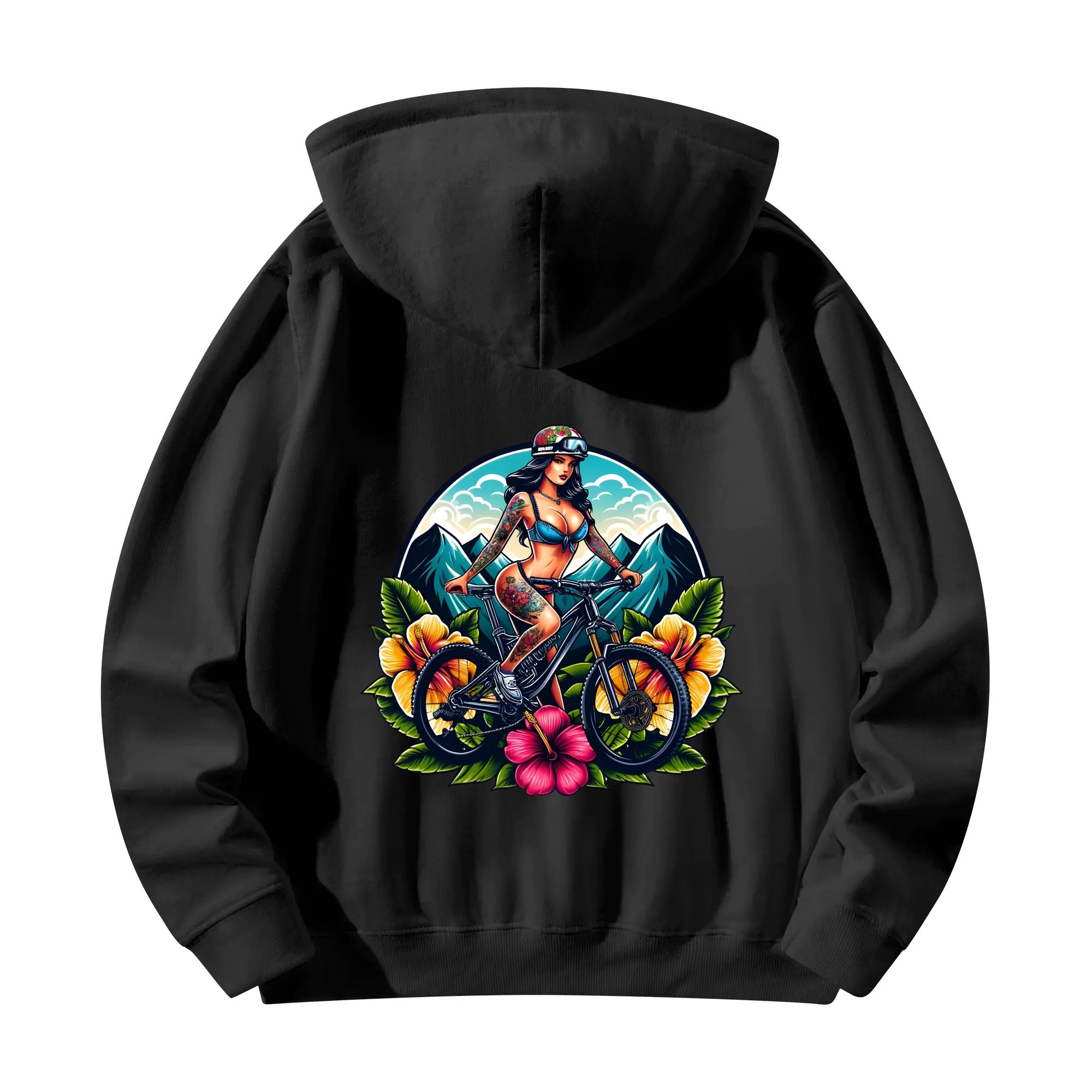 Mens Hoodie Hoodie | Tattoo Girl