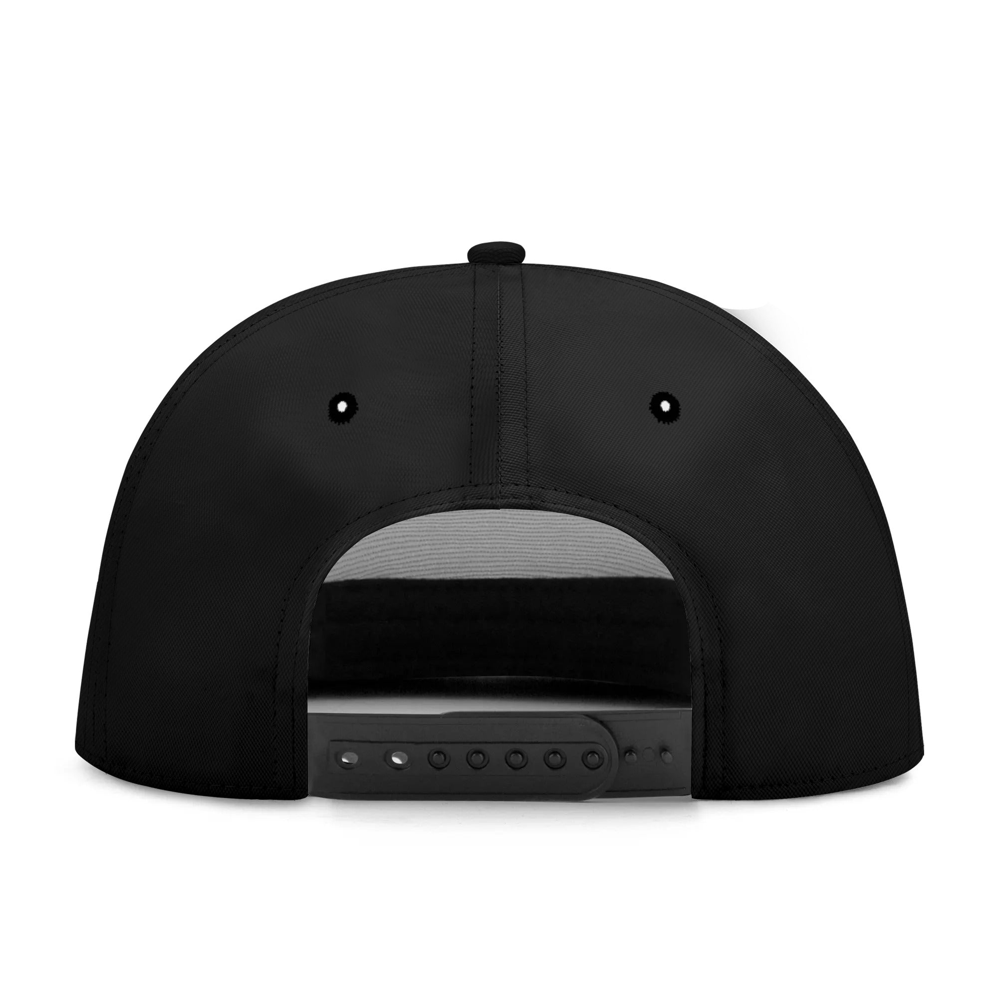 a black hat with a black visor and a white visor