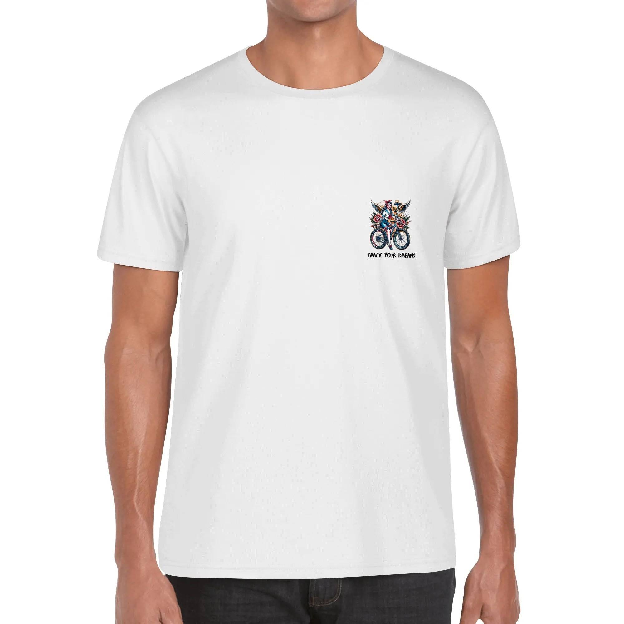 Jerry Sailor Bike Girl - MTB T-Shirt - Single Track Dreamer
