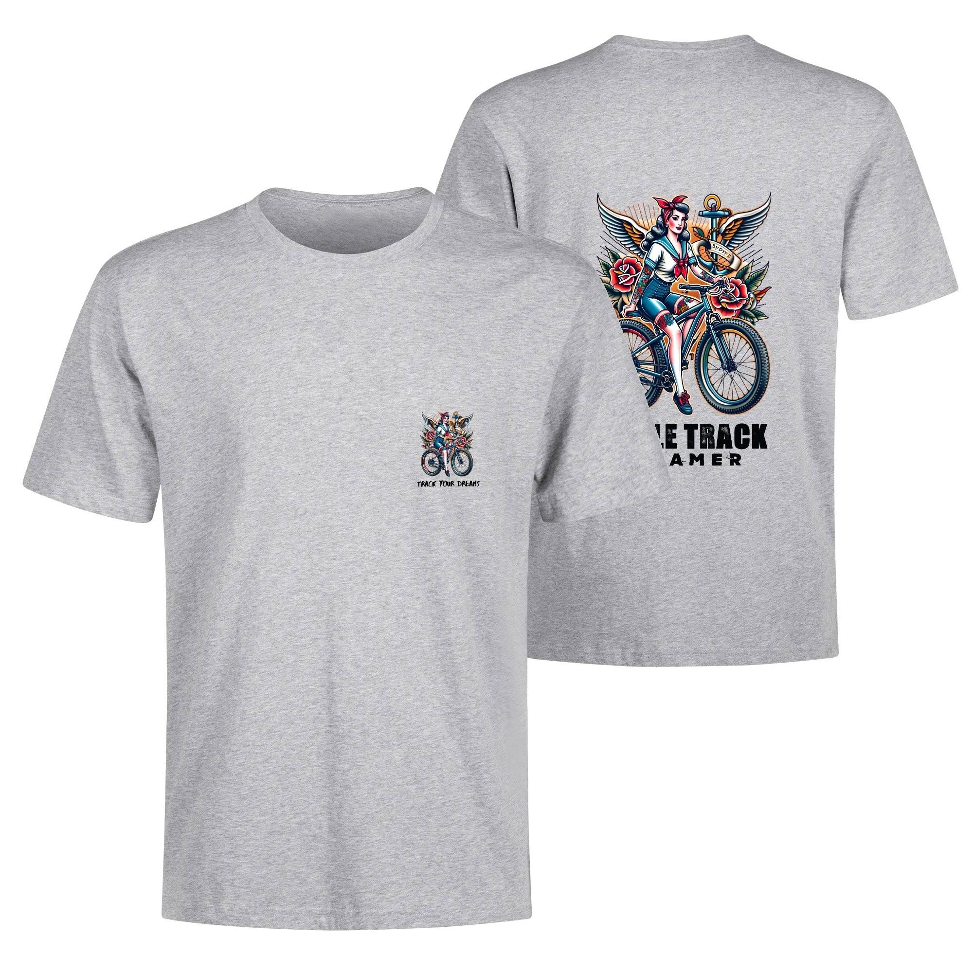 Jerry Sailor Bike Girl - MTB T-Shirt - Single Track Dreamer