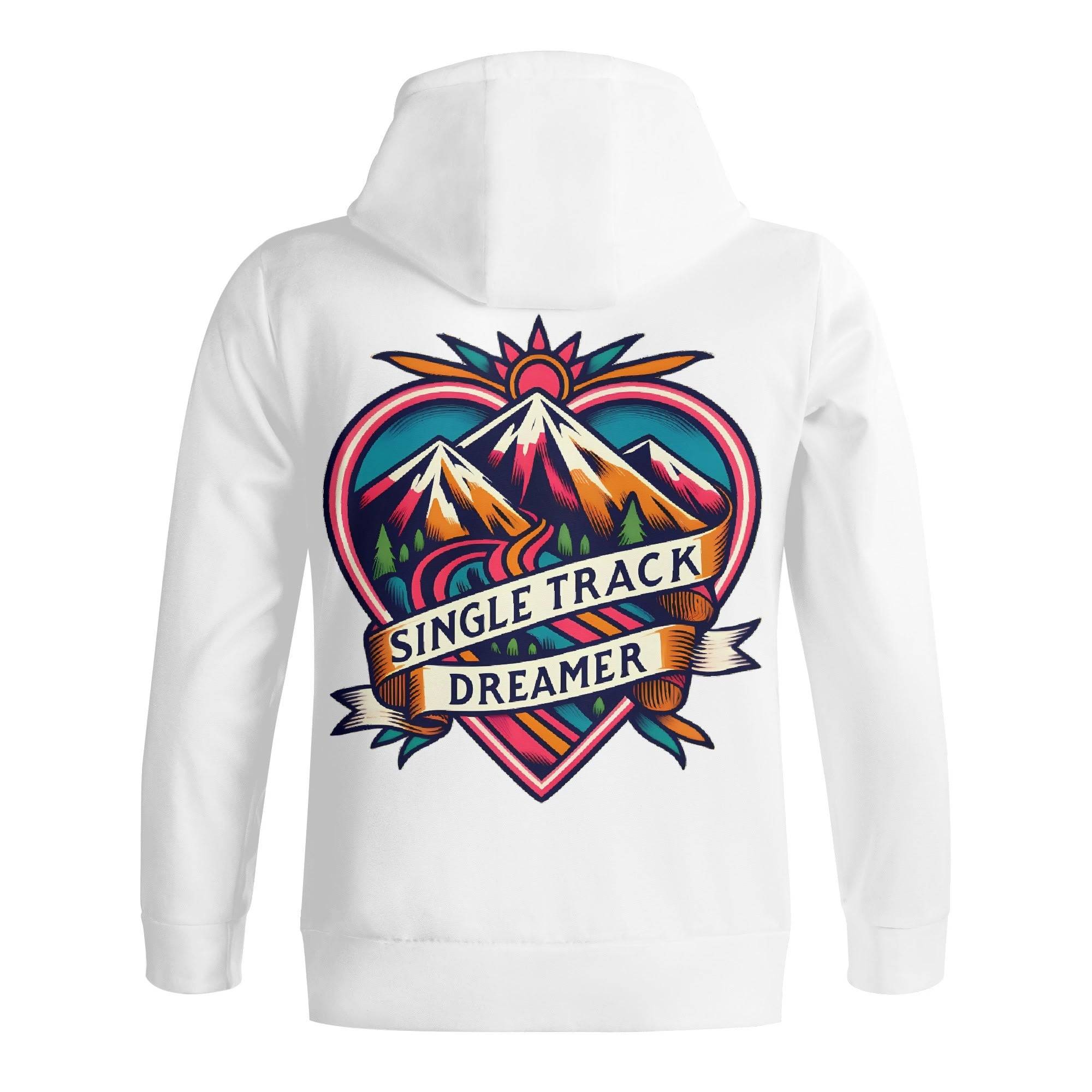 Mens Hoodie | Streetwear Heart & Mountains