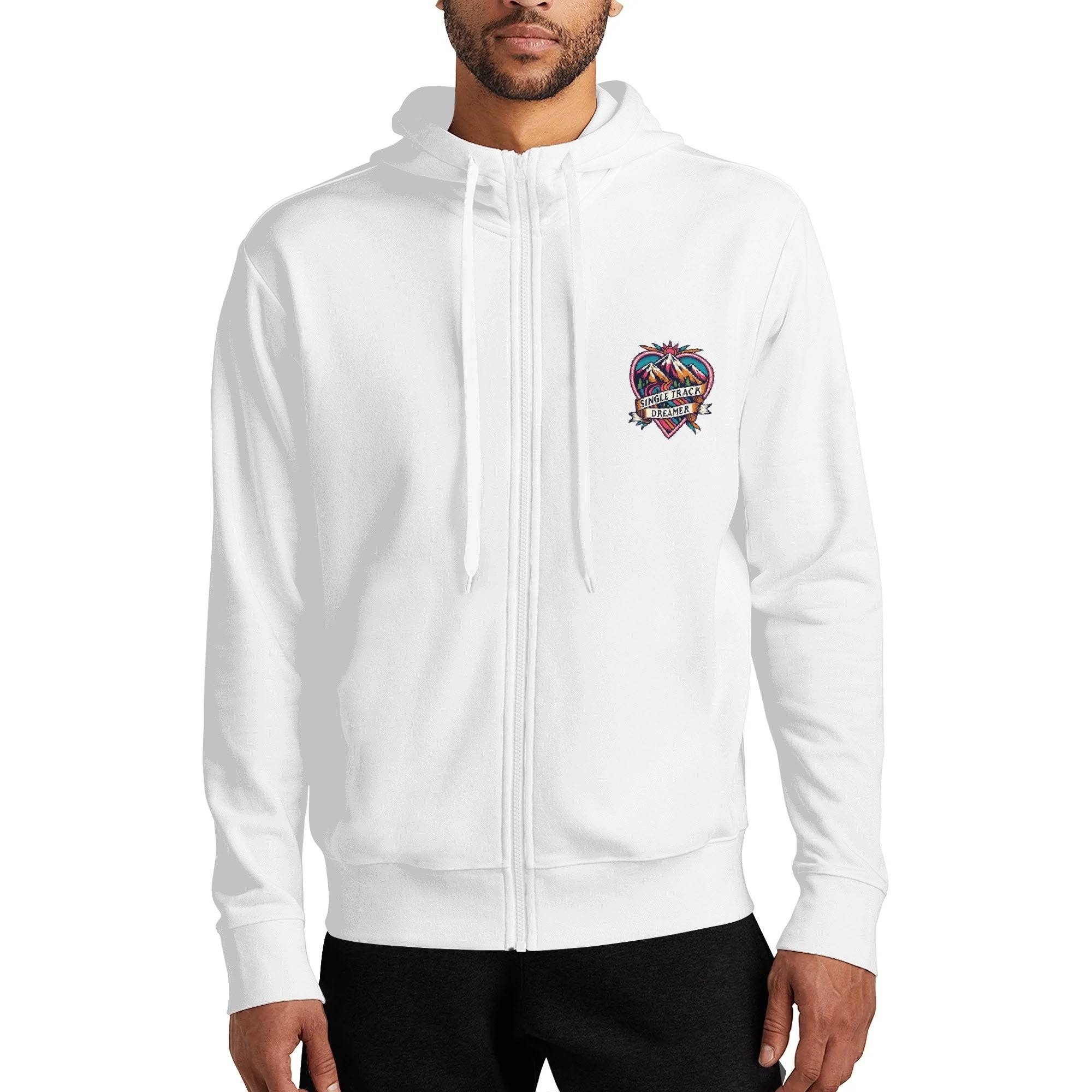 Mens Hoodie | Streetwear Heart & Mountains