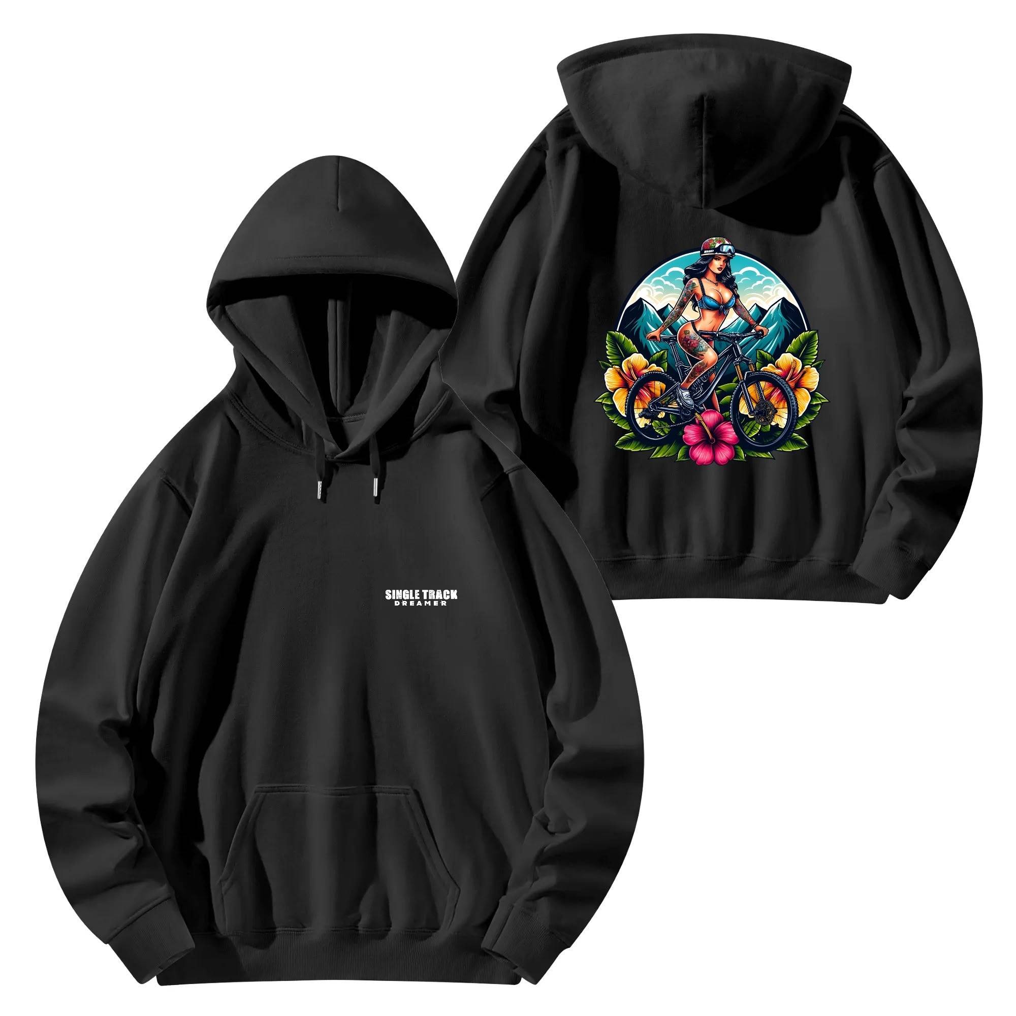 Mens Hoodie Hoodie | Tattoo Girl