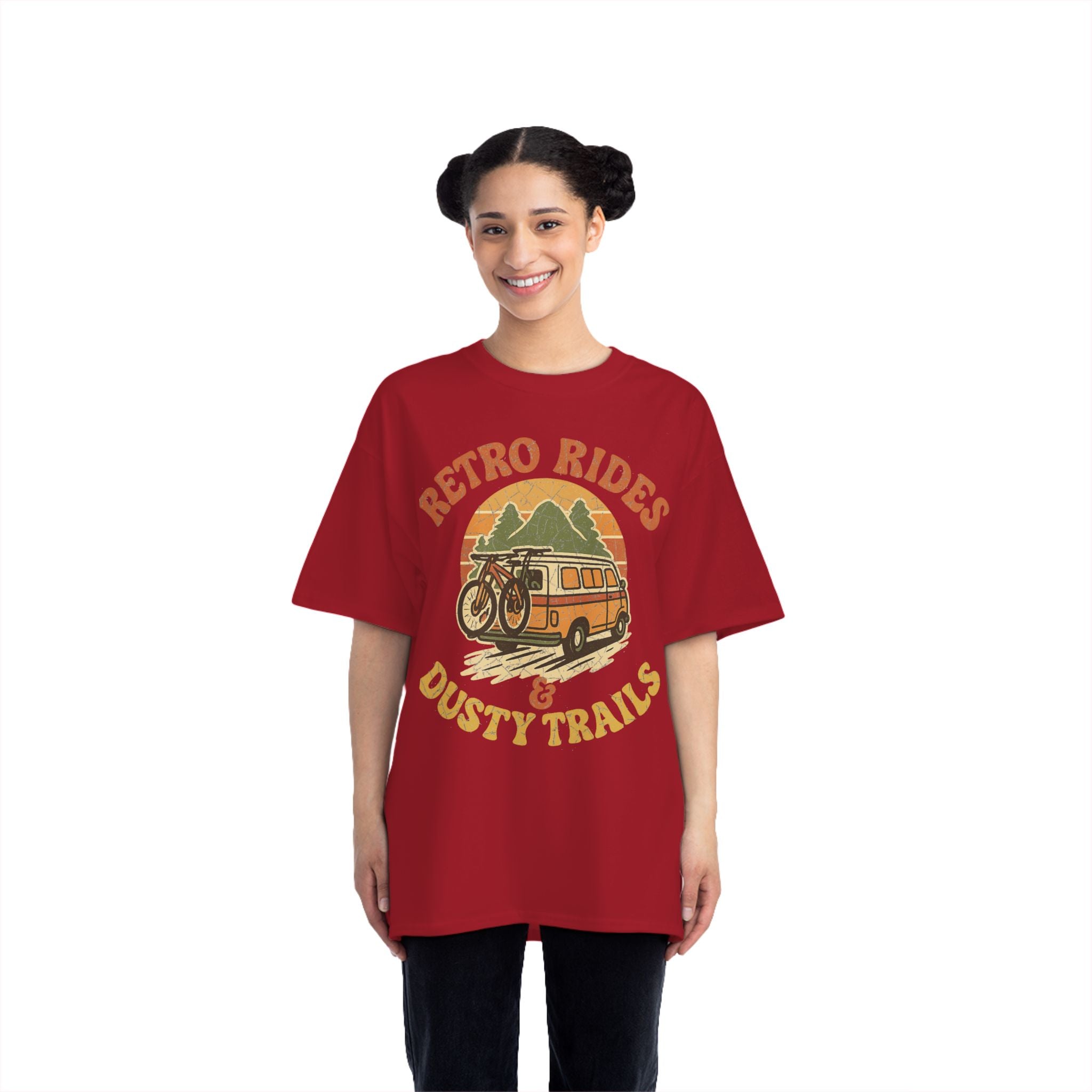 Women's Retro Rides Graphic T-Shirt for MTB Lovers