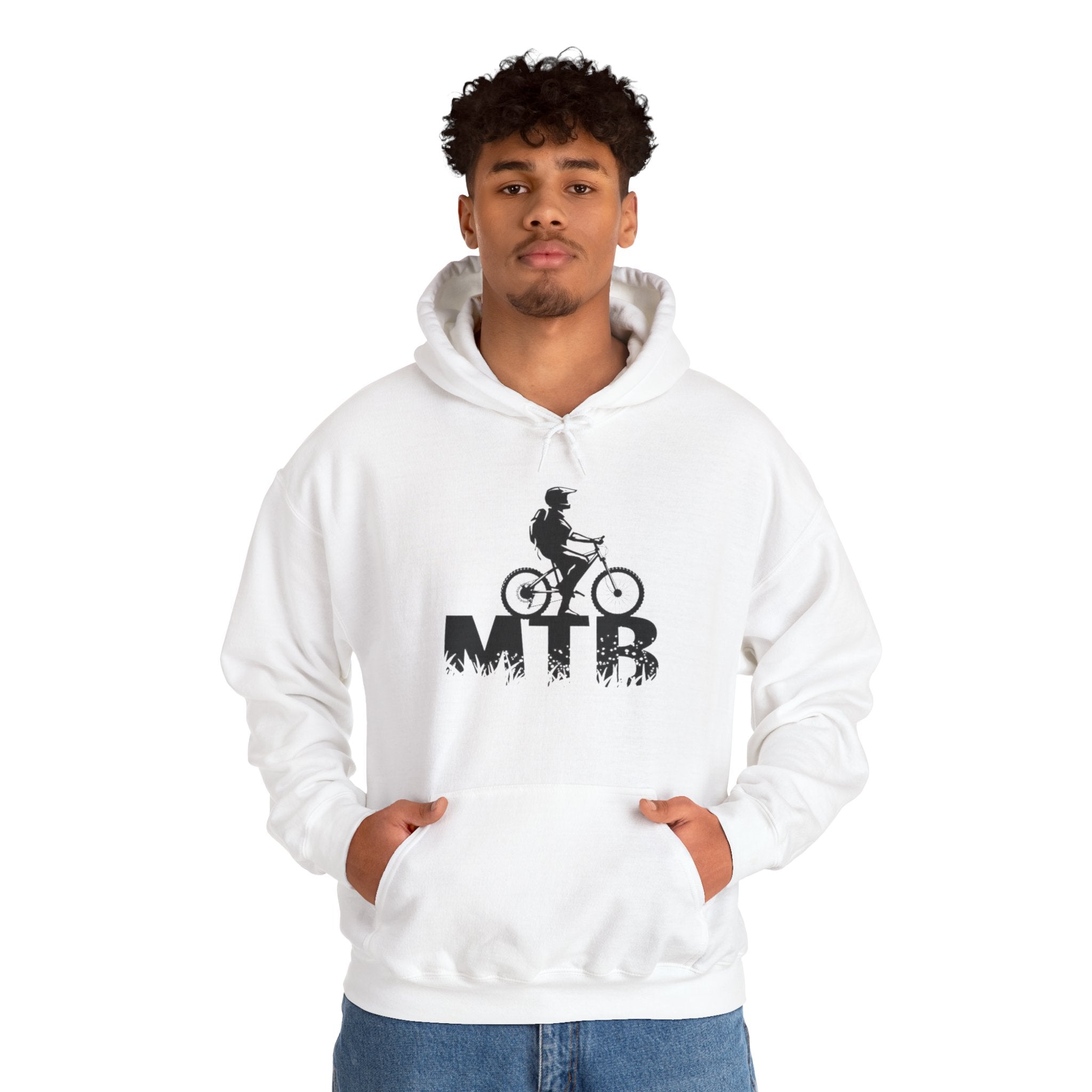 MEN'S HOODIE | MTB | WHITE/GREY/RED | S-5XL