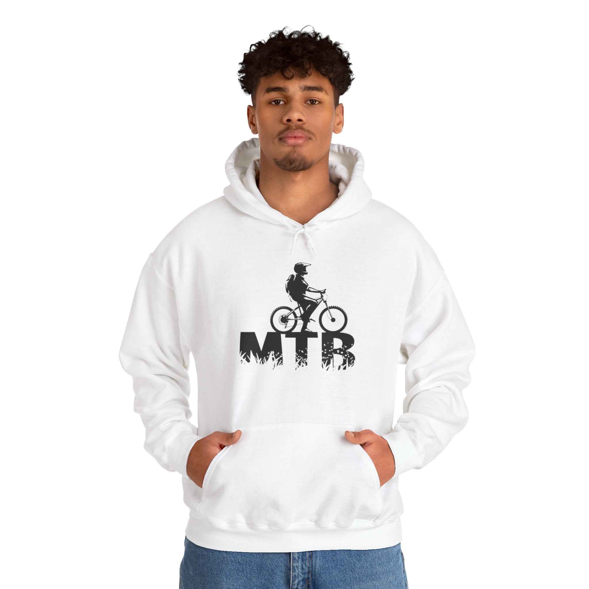 MEN'S HOODIE | MTB | WHITE/GREY/RED | S-5XL