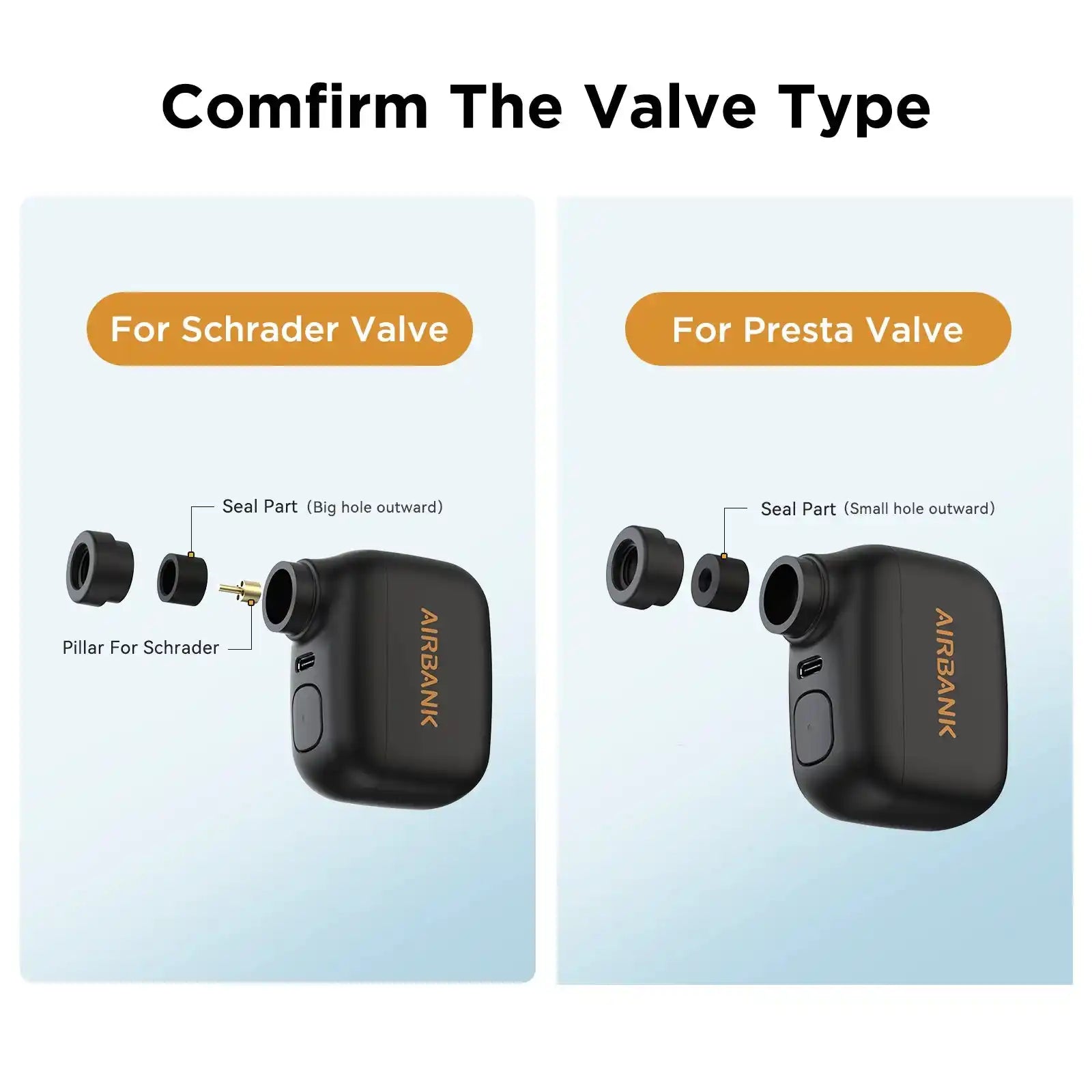 AIRBANK Pocket SE Mini Portable Electric Bike Pump