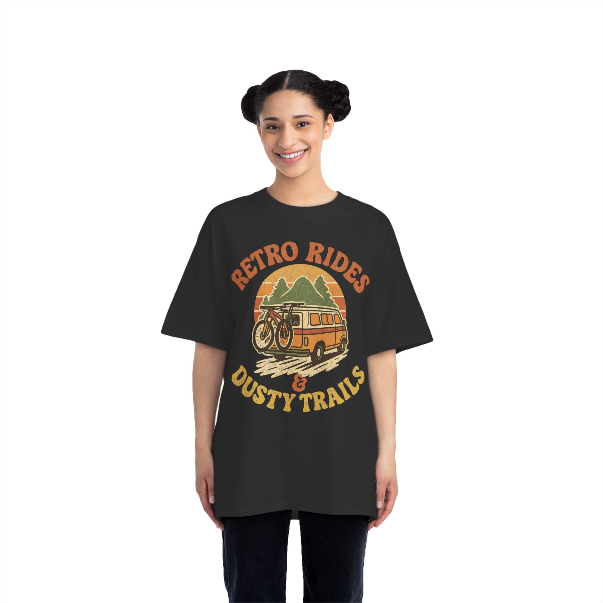 Women's Retro Rides Graphic T-Shirt for MTB Lovers