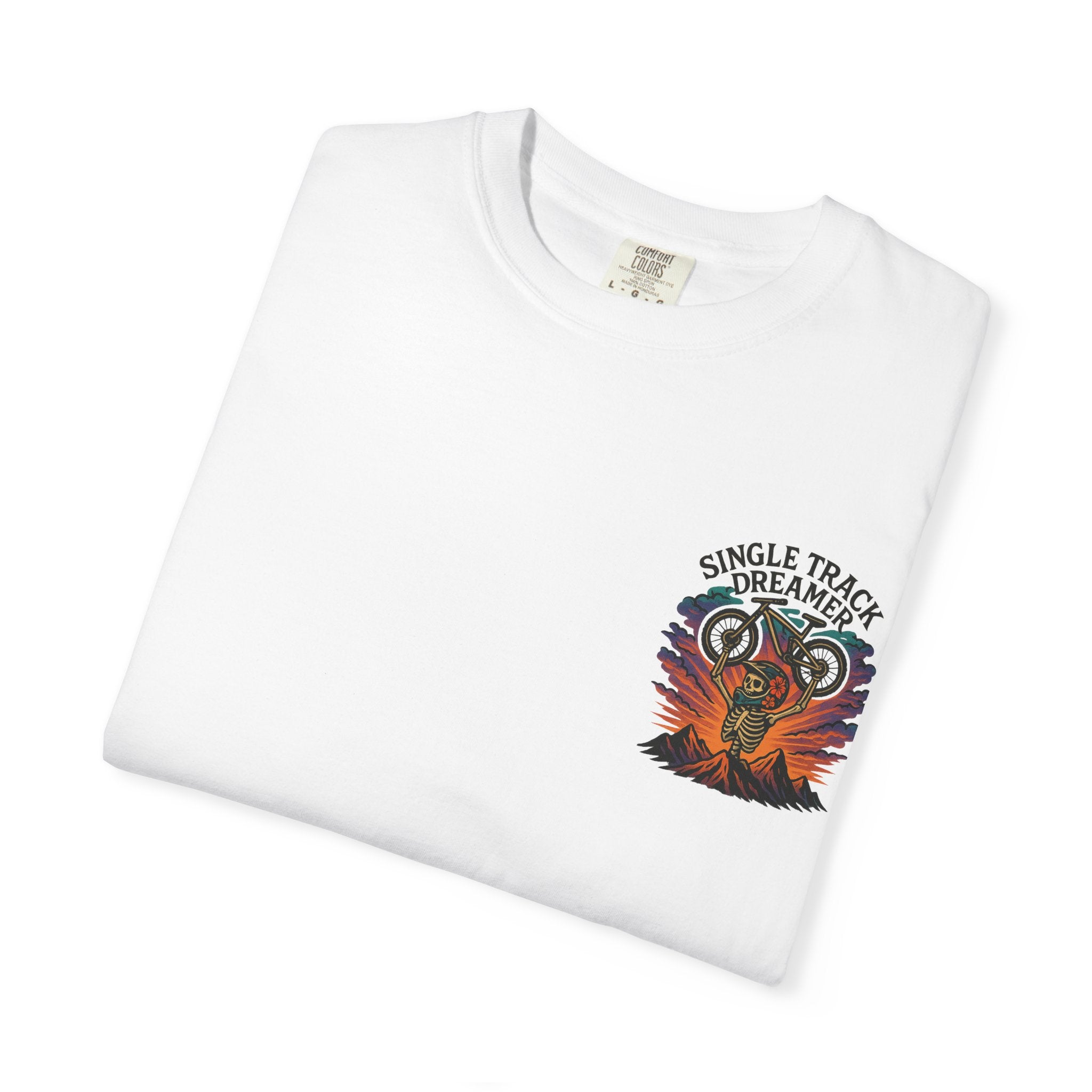 Skeleton Summit MTB Tee – Men's Garment-Dyed | Single Track Dreamer