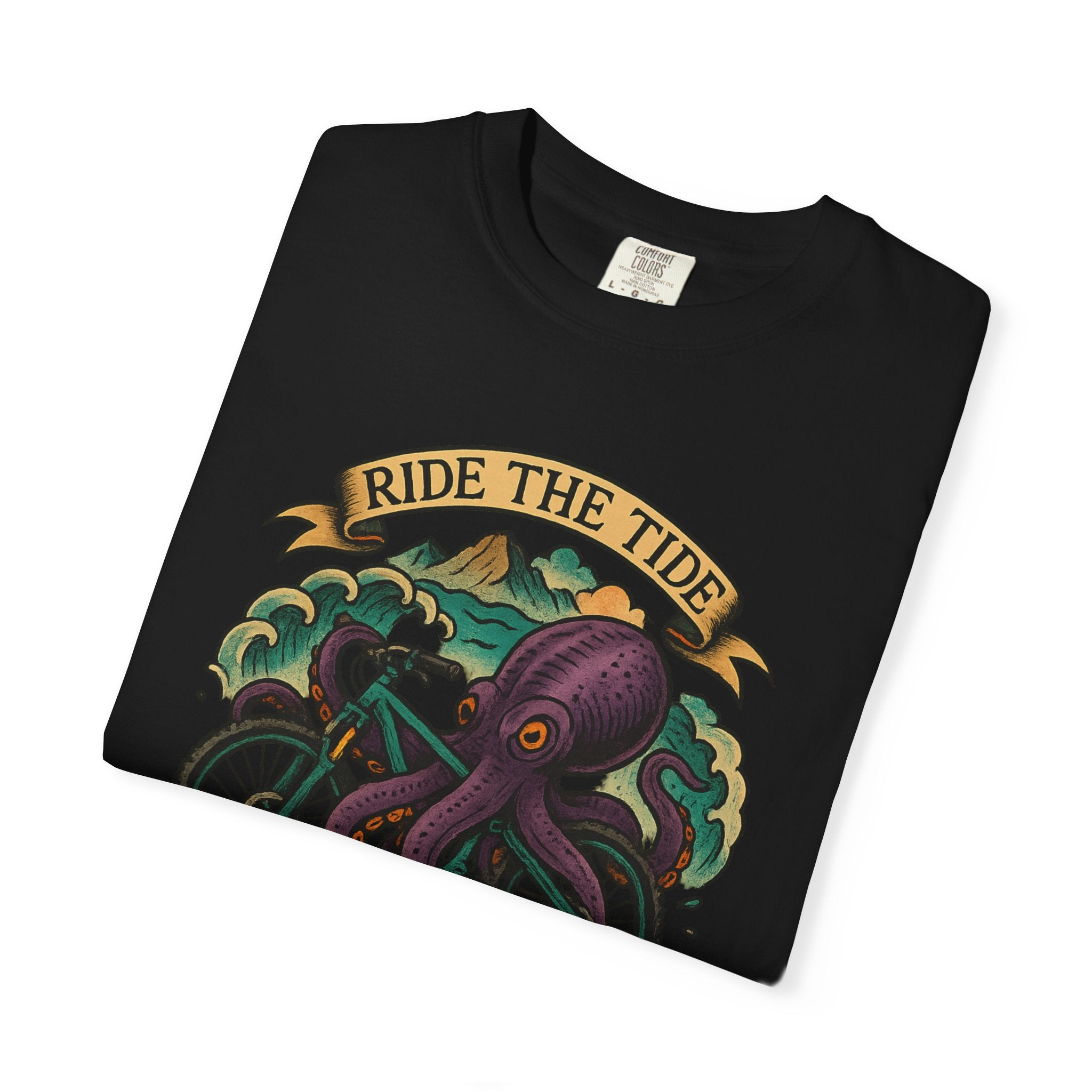 Ride the Tide – Men's Garment-Dyed T-Shirt by Single Track Dreamer