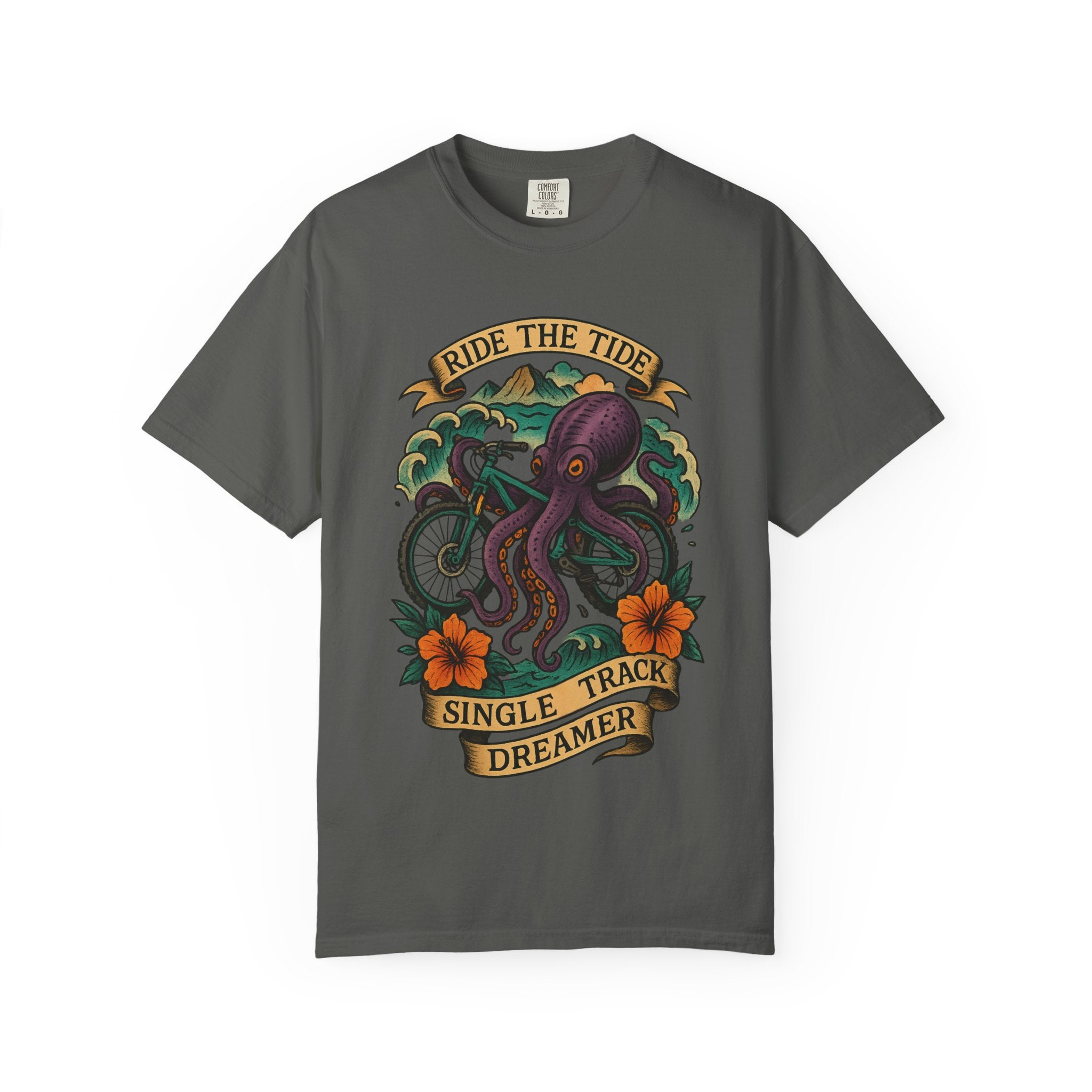 Ride the Tide – Men's Garment-Dyed T-Shirt by Single Track Dreamer