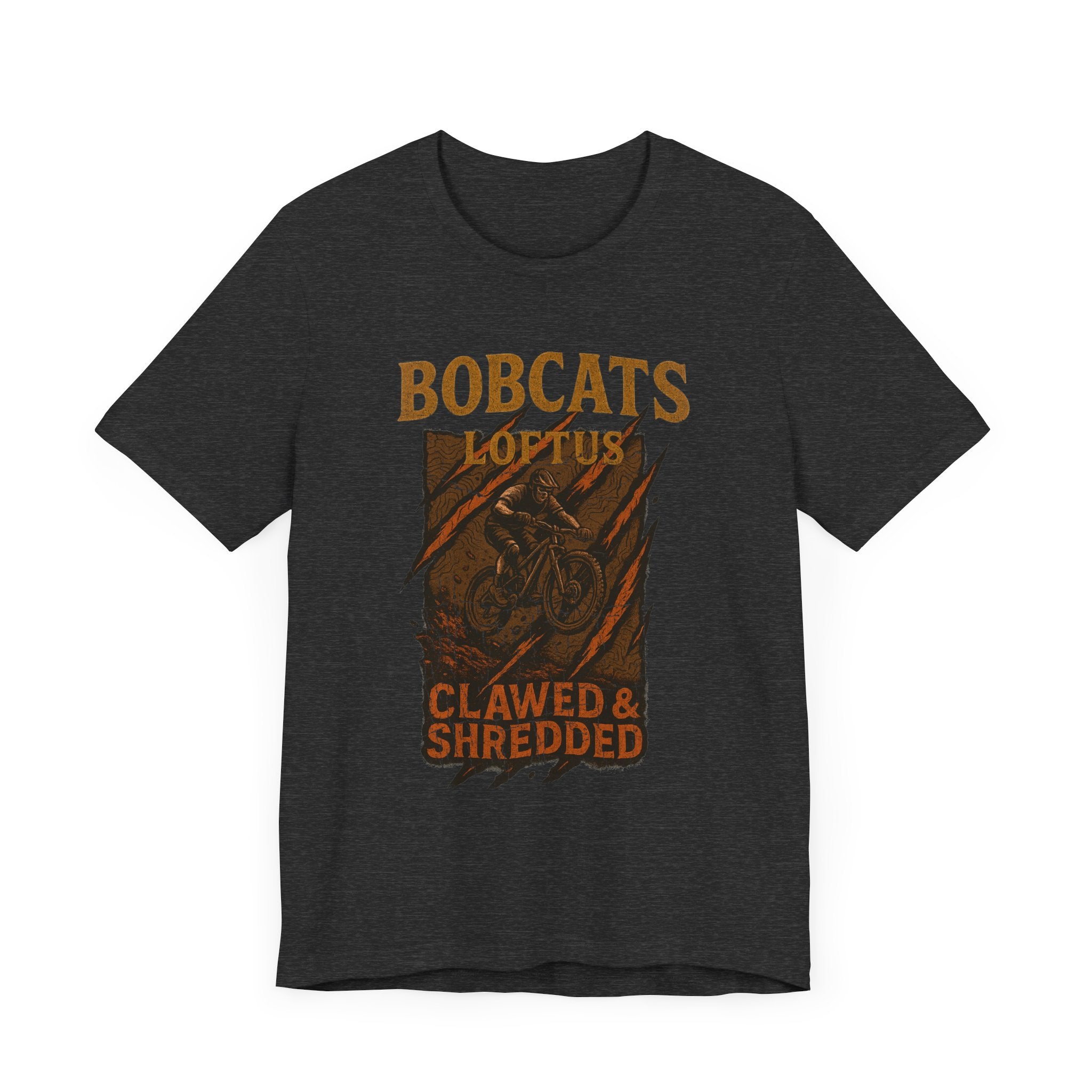 Bobcats Clawed & Shredded Men's Jersey Tee - Perfect for MTB Enthusiasts