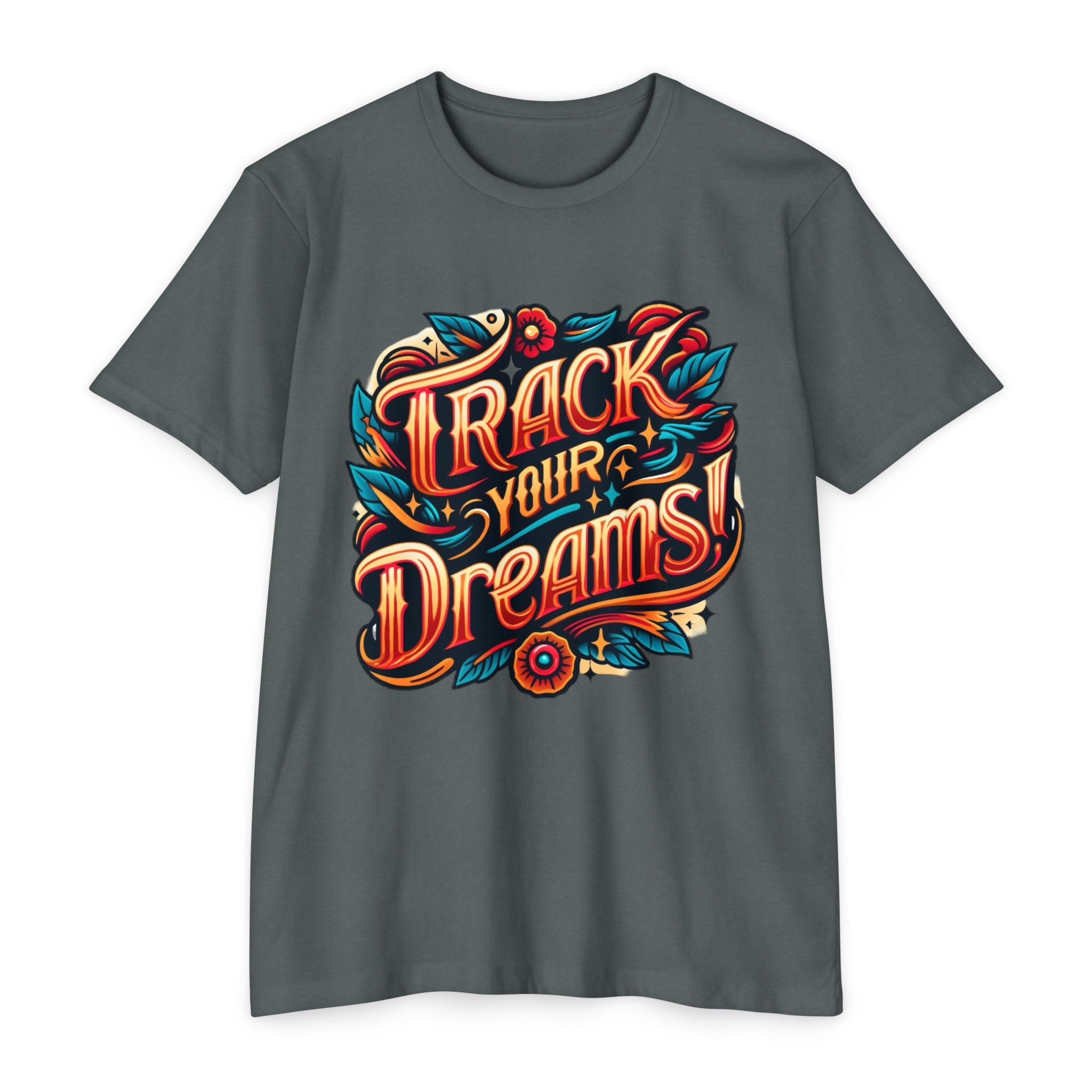 Women's Graphic Tee Cotton | Track Your Dreams T-Shirt