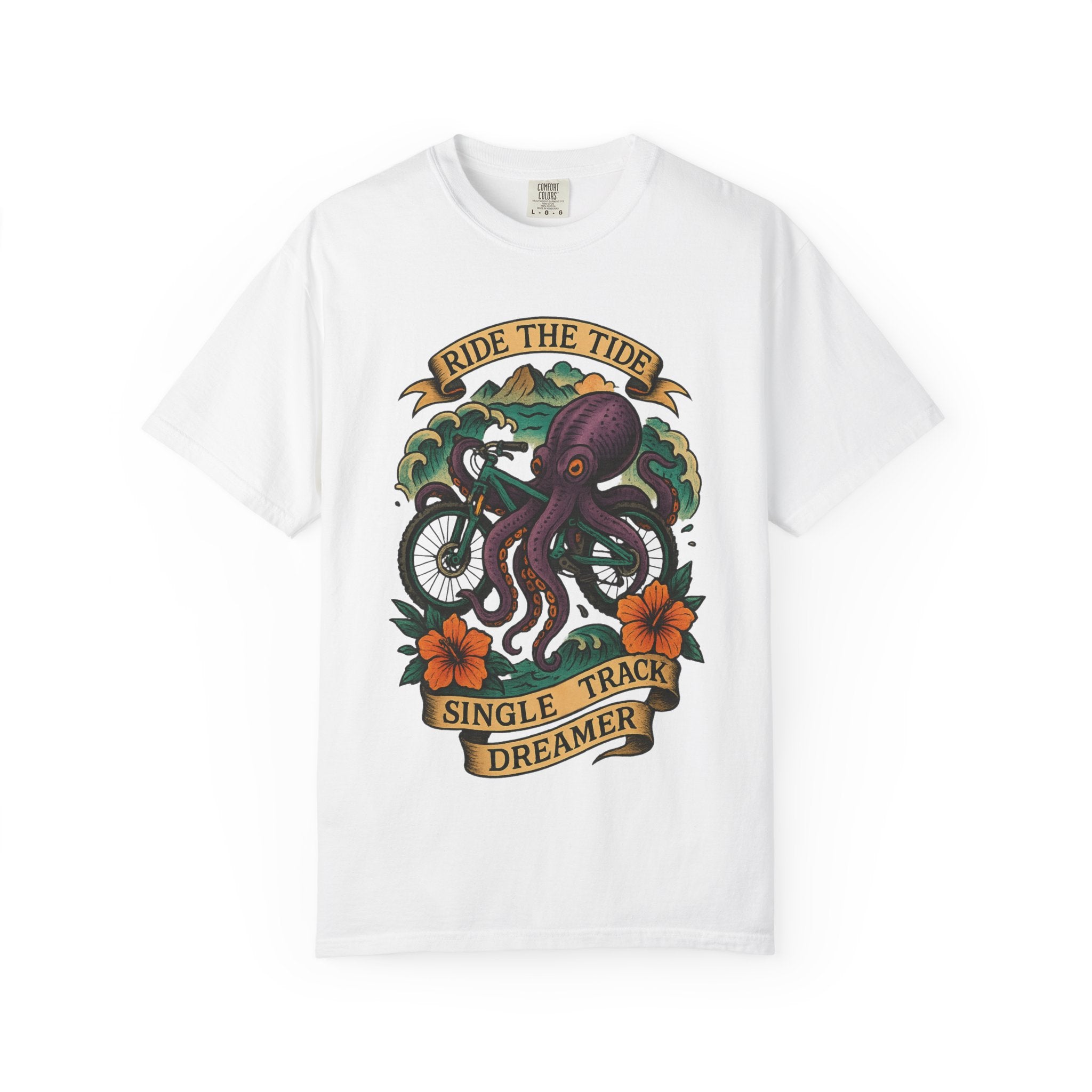 Ride the Tide – Men's Garment-Dyed T-Shirt by Single Track Dreamer
