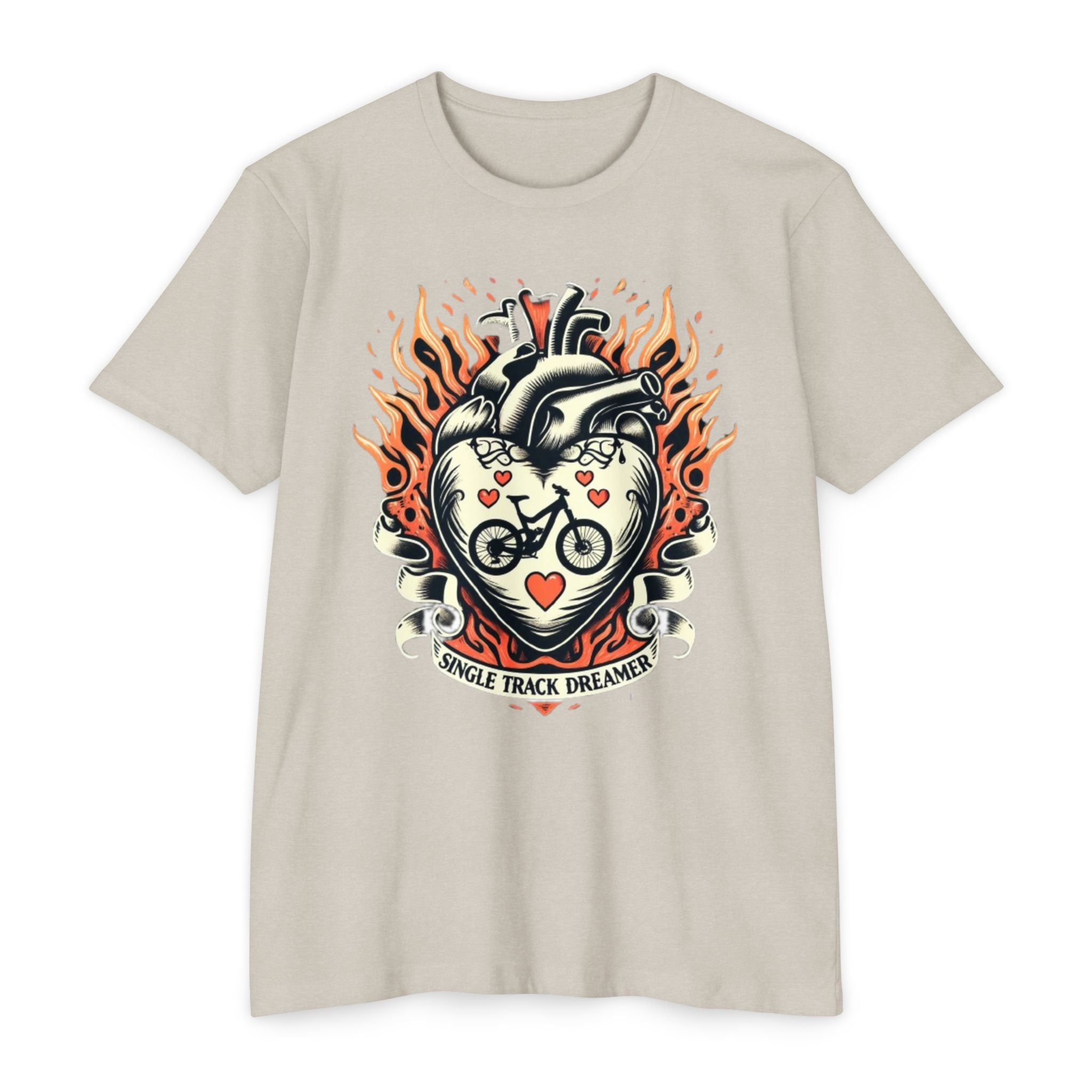 Mountain Bike Heart T-Shirt – Comfort Colors Te