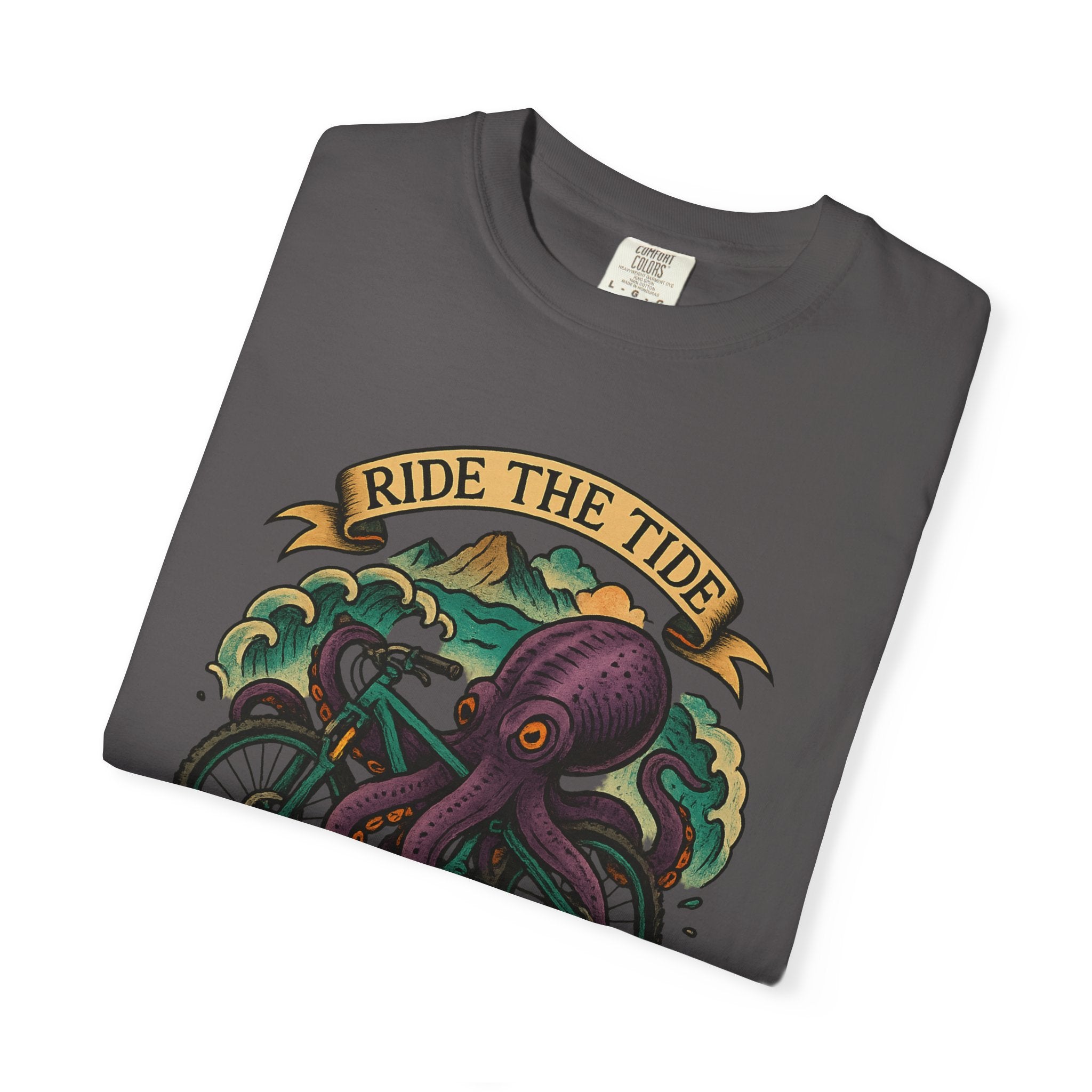 Ride the Tide – Men's Garment-Dyed T-Shirt by Single Track Dreamer