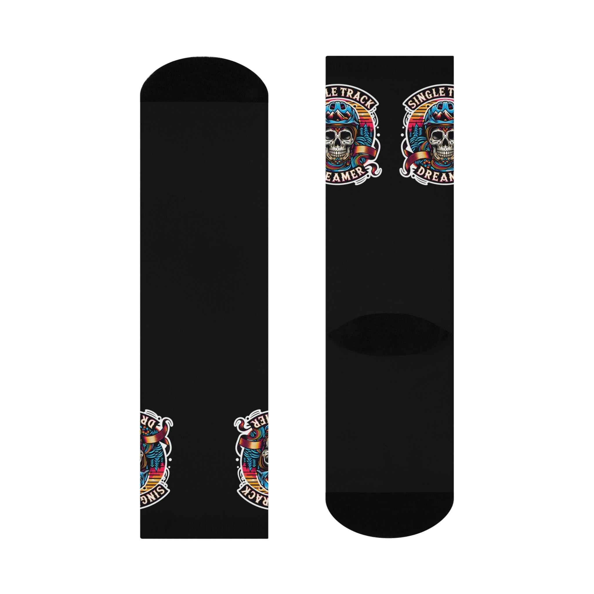 Single Track Dreamer Skull | MTB Socks for Riders