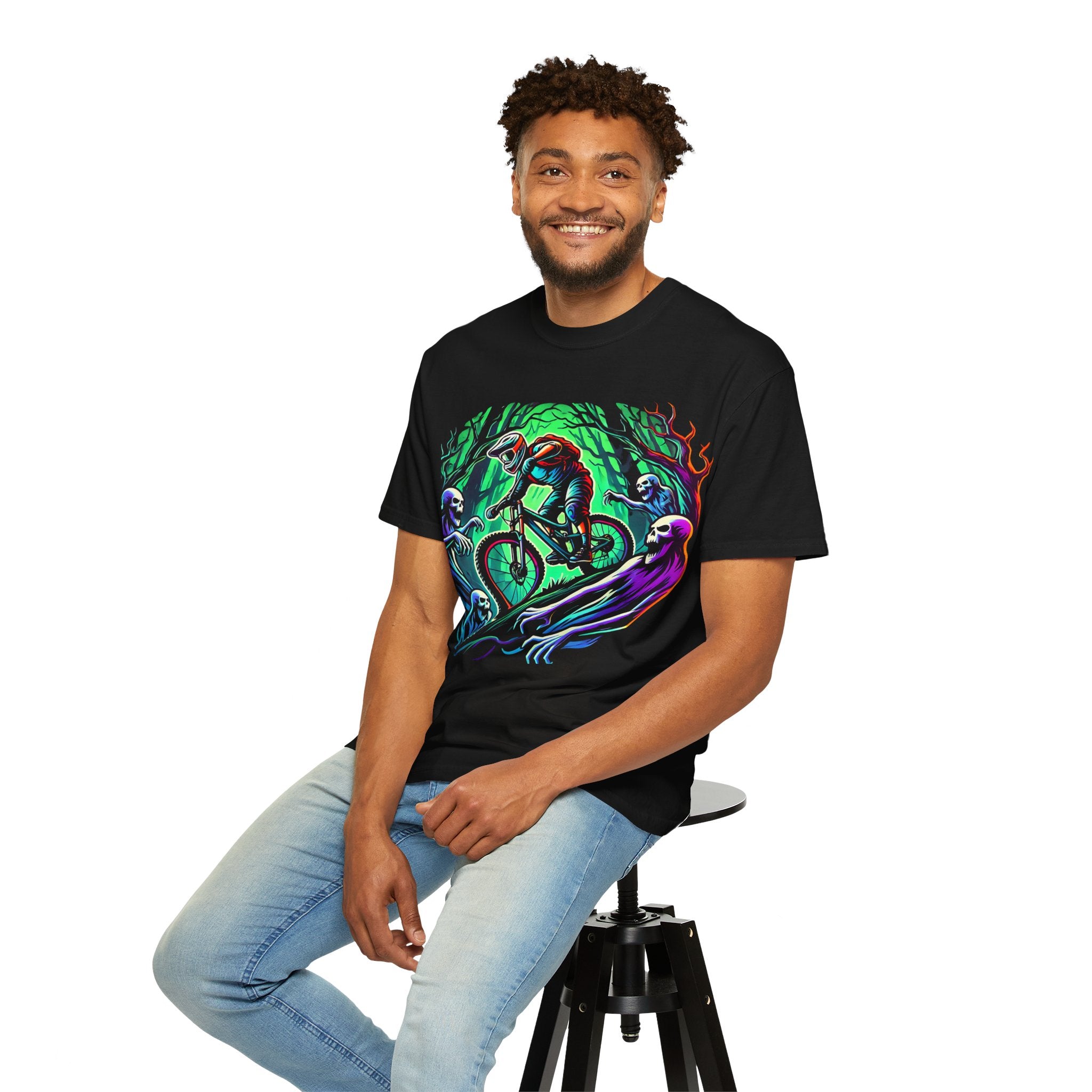 Single Track Dreamer Men's Ghost Mountain Biking T-Shirt