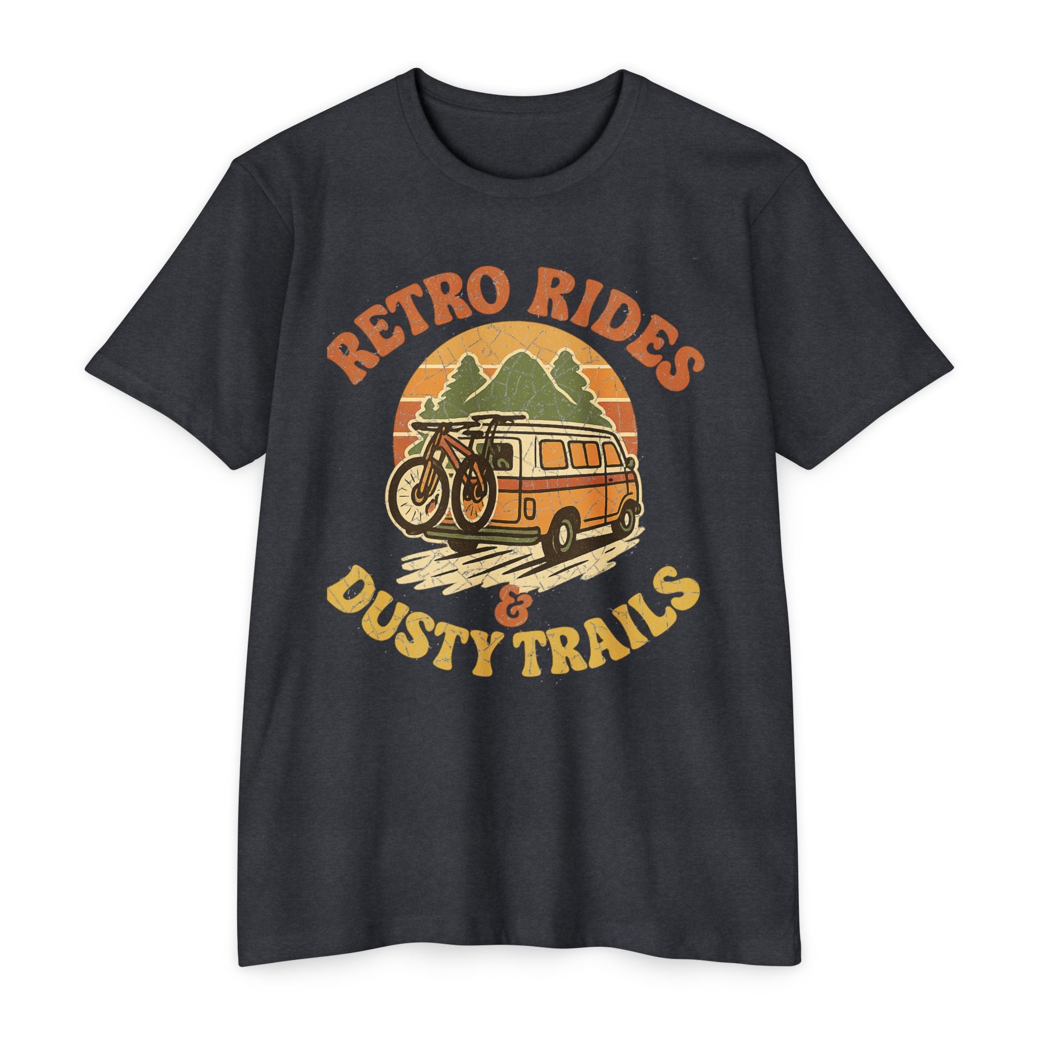 Women's Retro Rides Graphic T-Shirt for MTB Lovers