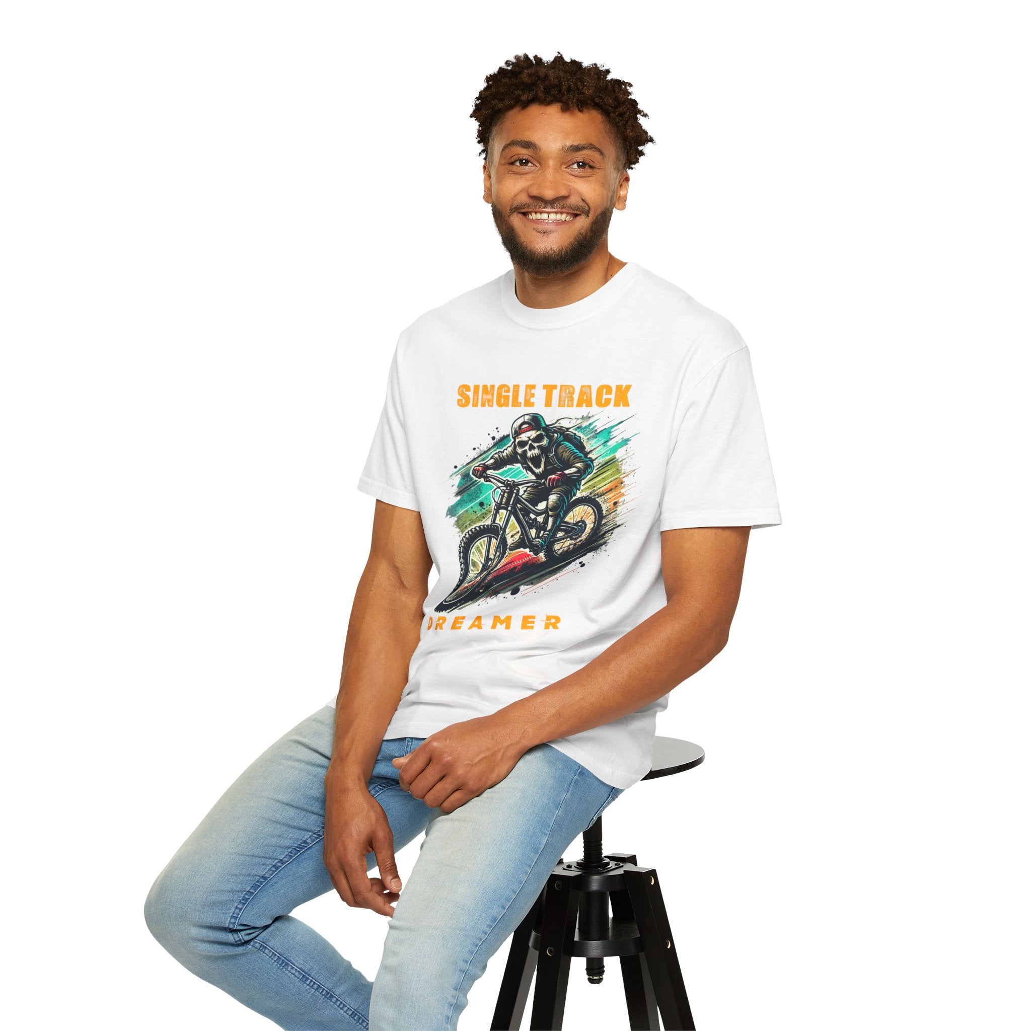Mountain Bike Skull Men's T-shirt