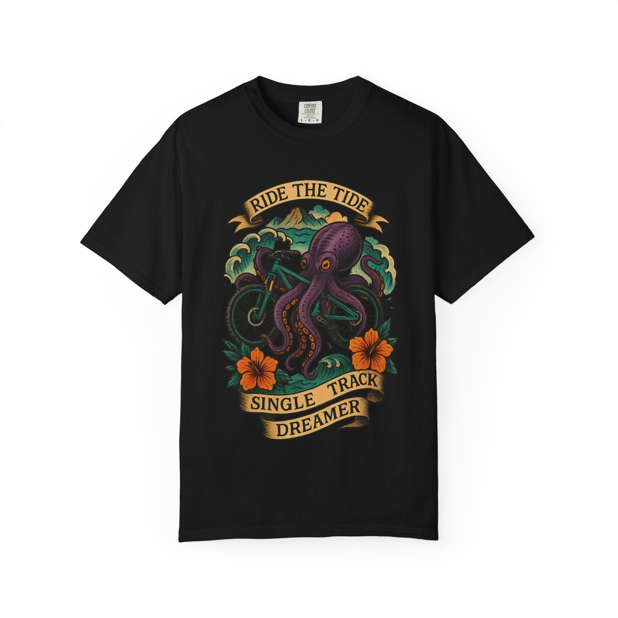 Ride the Tide – Men's Garment-Dyed T-Shirt by Single Track Dreamer