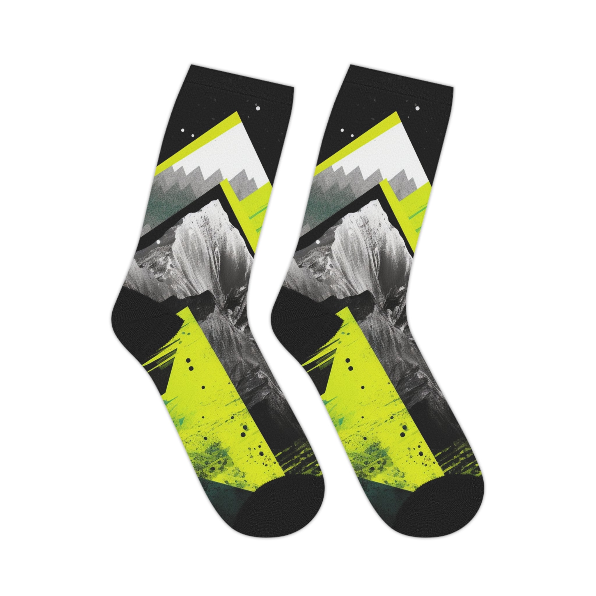 Neon Trail Crew Socks – Mountain Bike Graphic Performance Socks