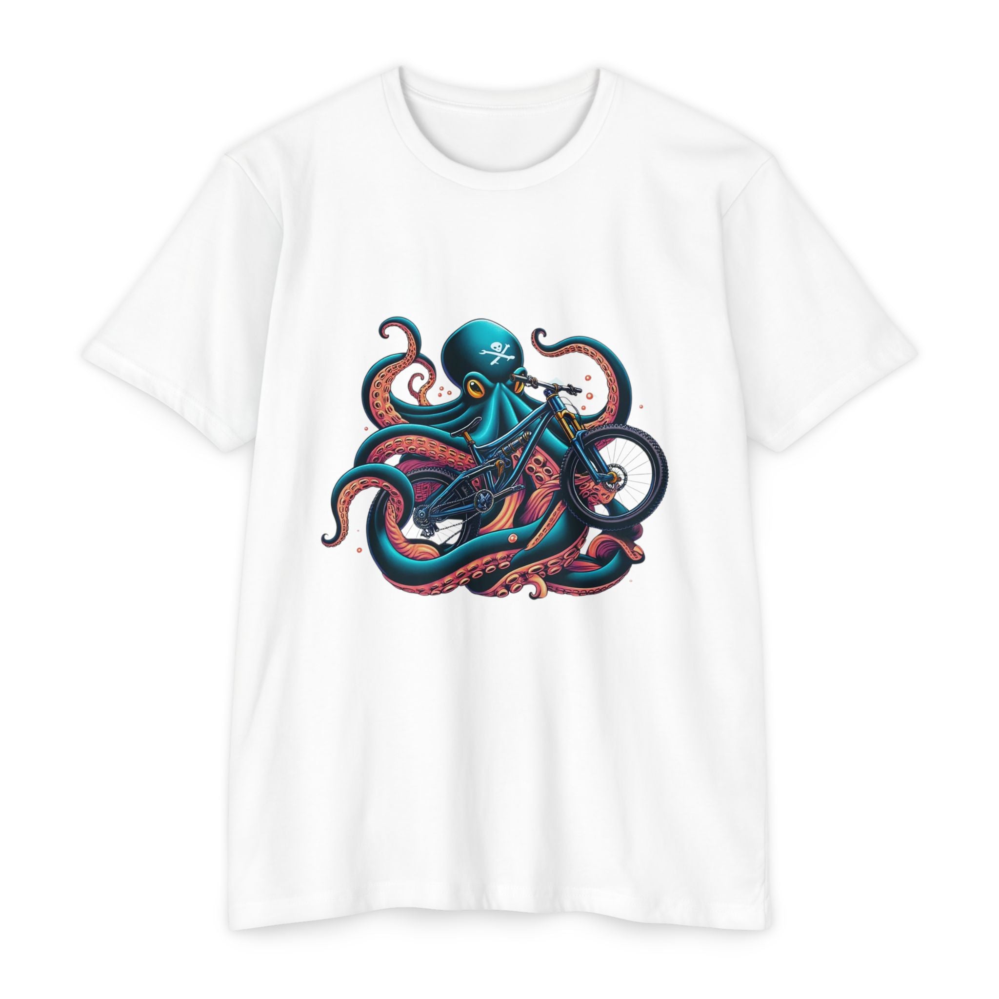 Octo Rider – Single Track Dreamer Unisex CVC Jersey Mountain Bike T-Shirt