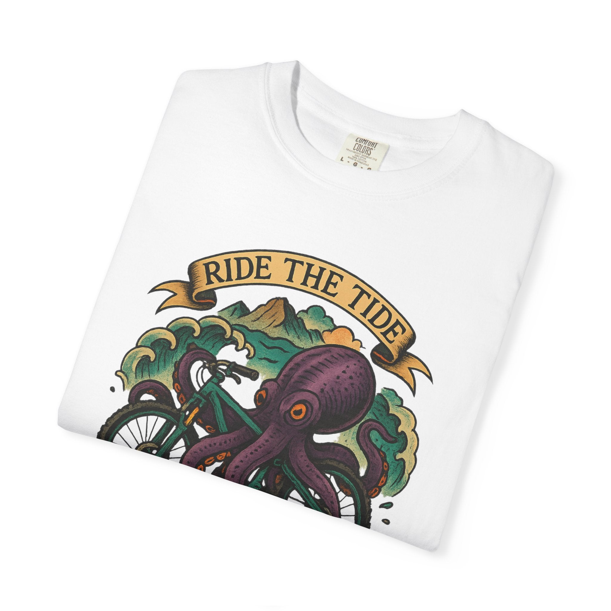 Ride the Tide – Men's Garment-Dyed T-Shirt by Single Track Dreamer