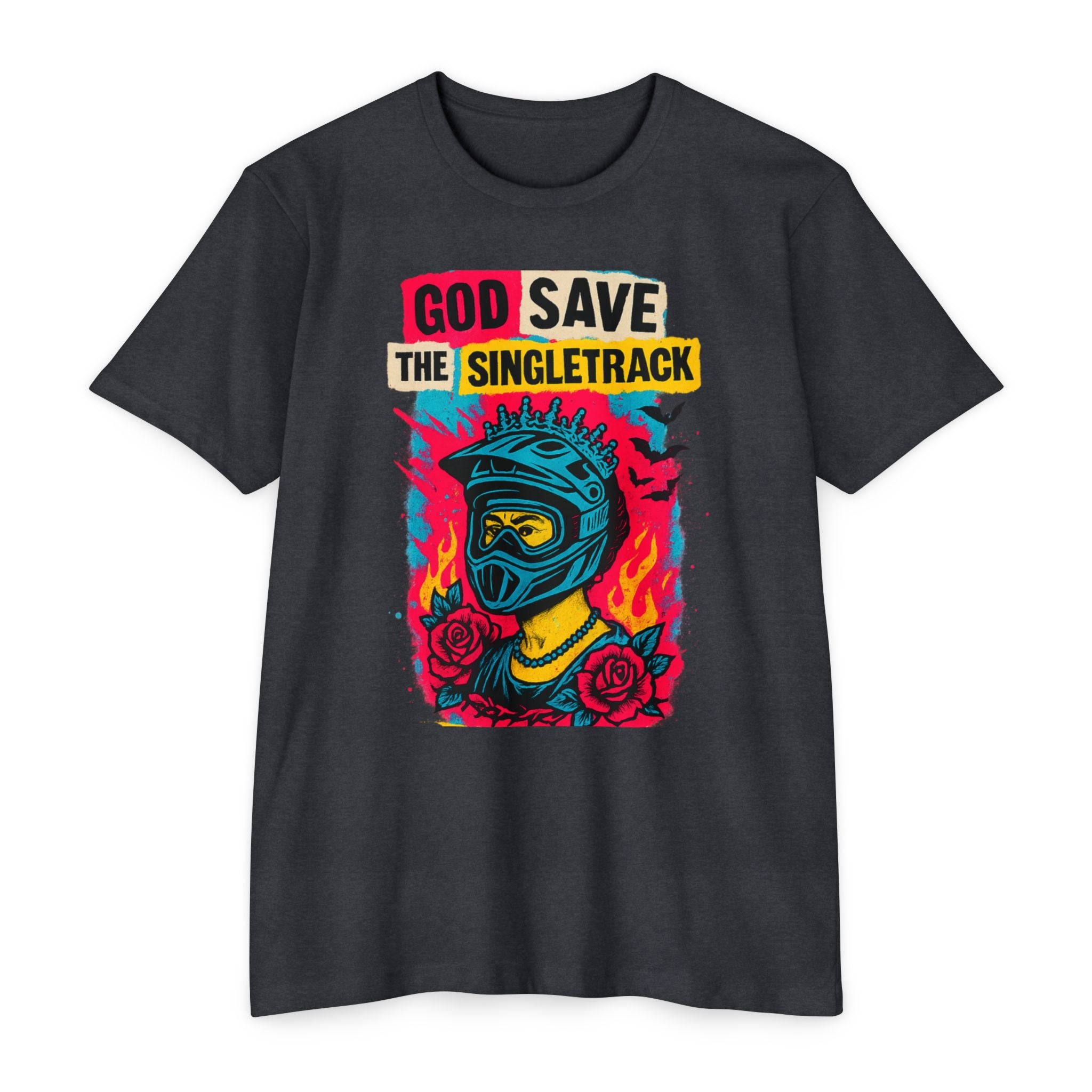 God Save The Singletrack - Men's Jersey Tee for Mountain Bikers