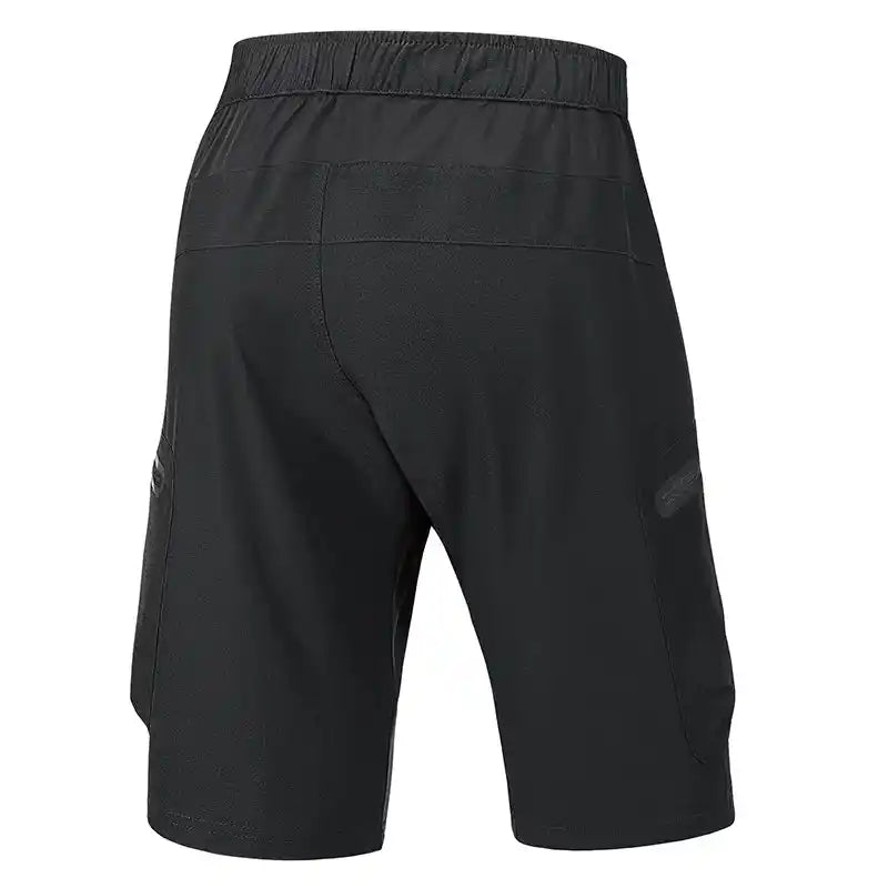 Men's MTB Shorts - men's MTB shorts | Rear view showing elastic waistband and reinforced stitching for durability in rugged rides.